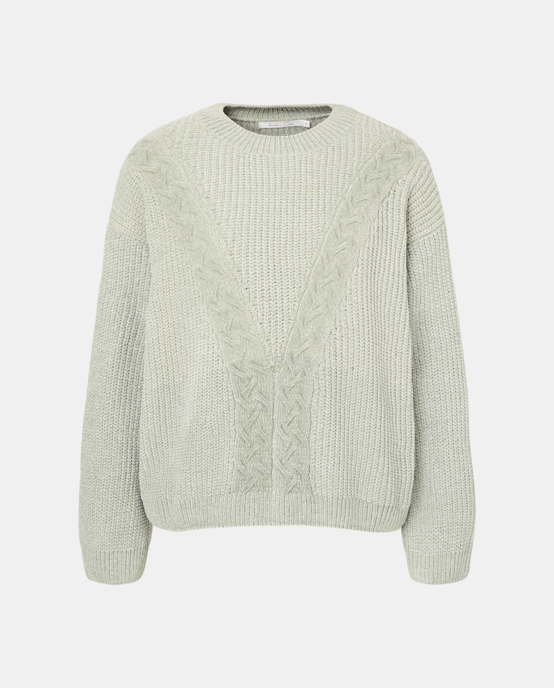 Camisola de Malha de Poliéster Lisa Verde-flúor-4