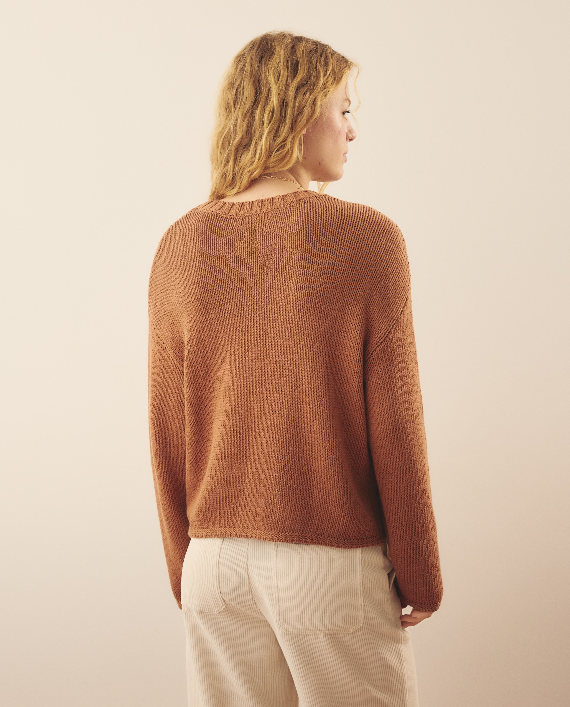 Jersey corto de mujer con cintas - Southern Cotton - 770 Terracota 770 Terracota-3