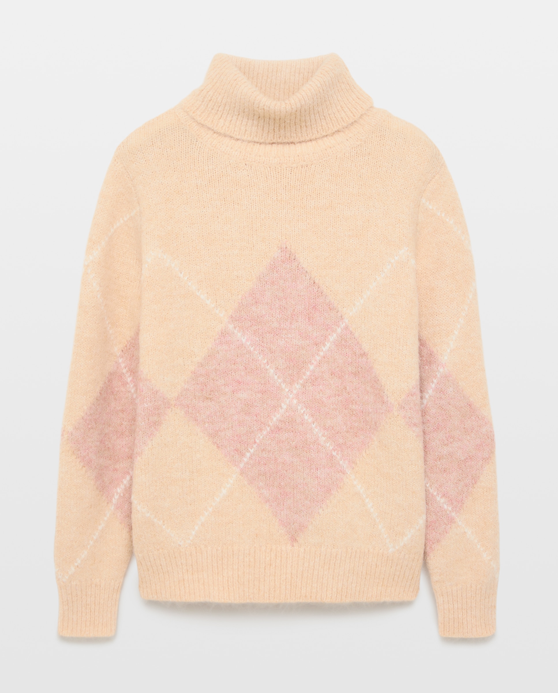 Jersey de mujer de rombos - Southern Cotton - Blanco Blanco-4