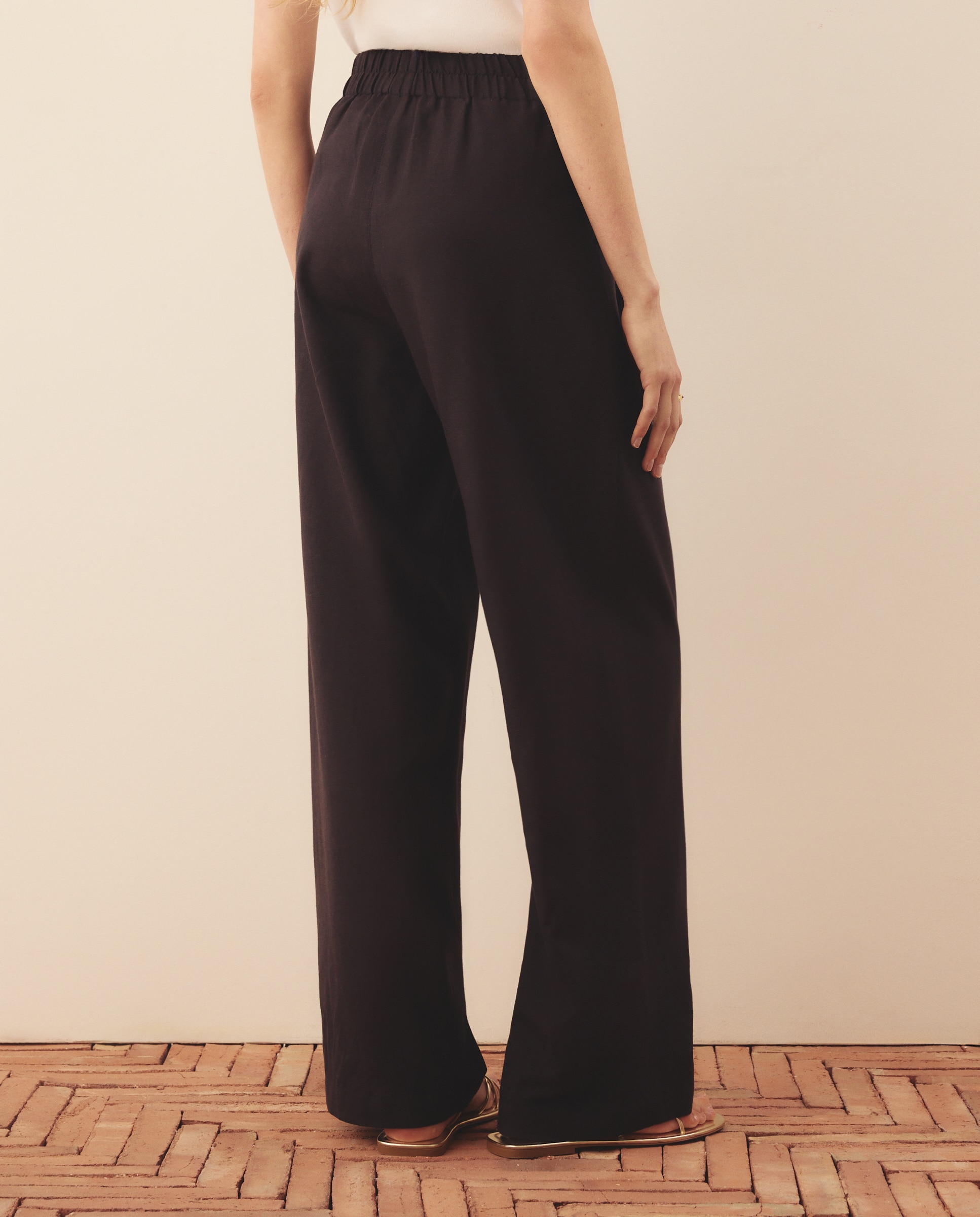Pantalón lino de mujer - Southern Cotton - Plomo Plomo-3