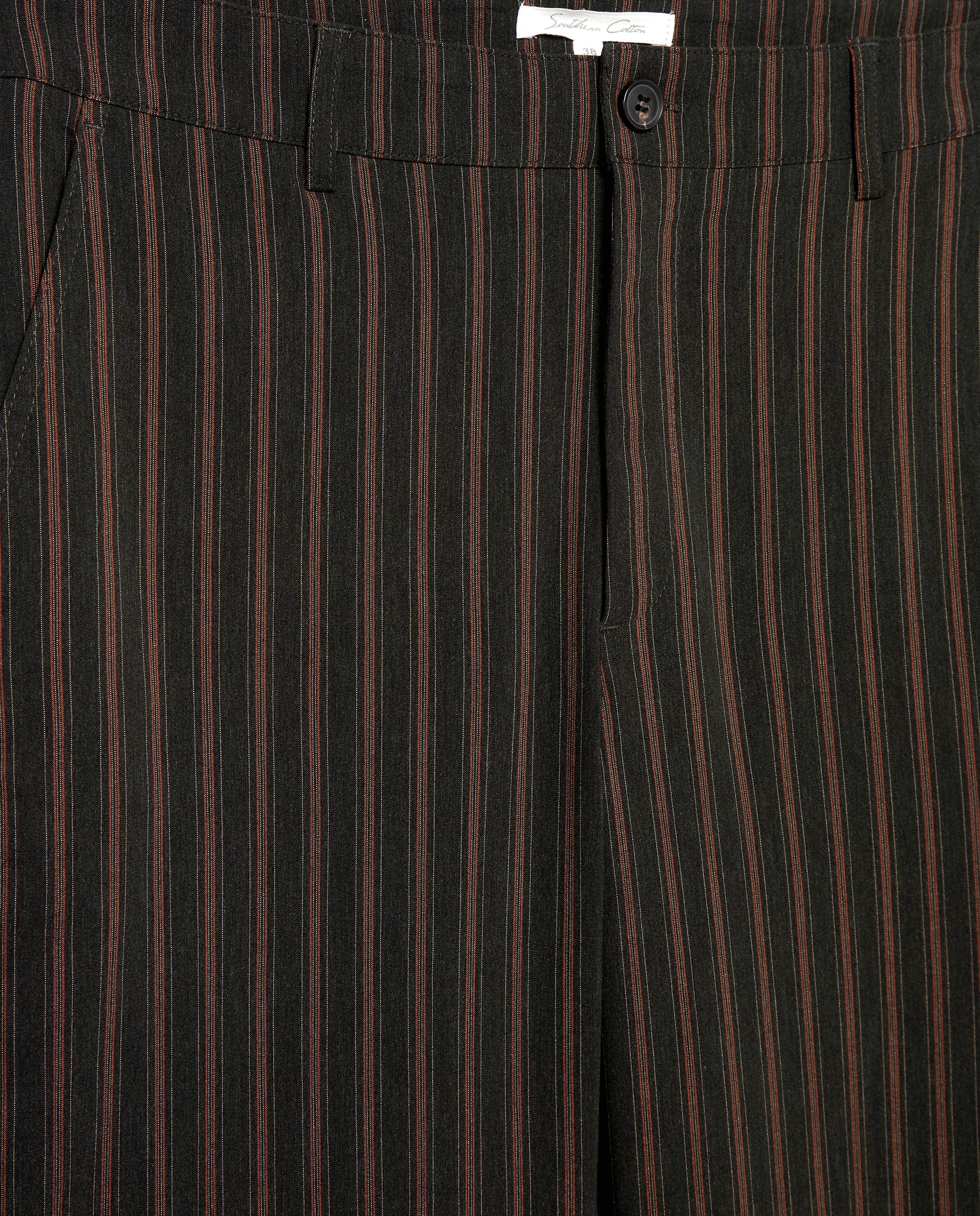 Calças de Conjunto às Riscas Preto-2