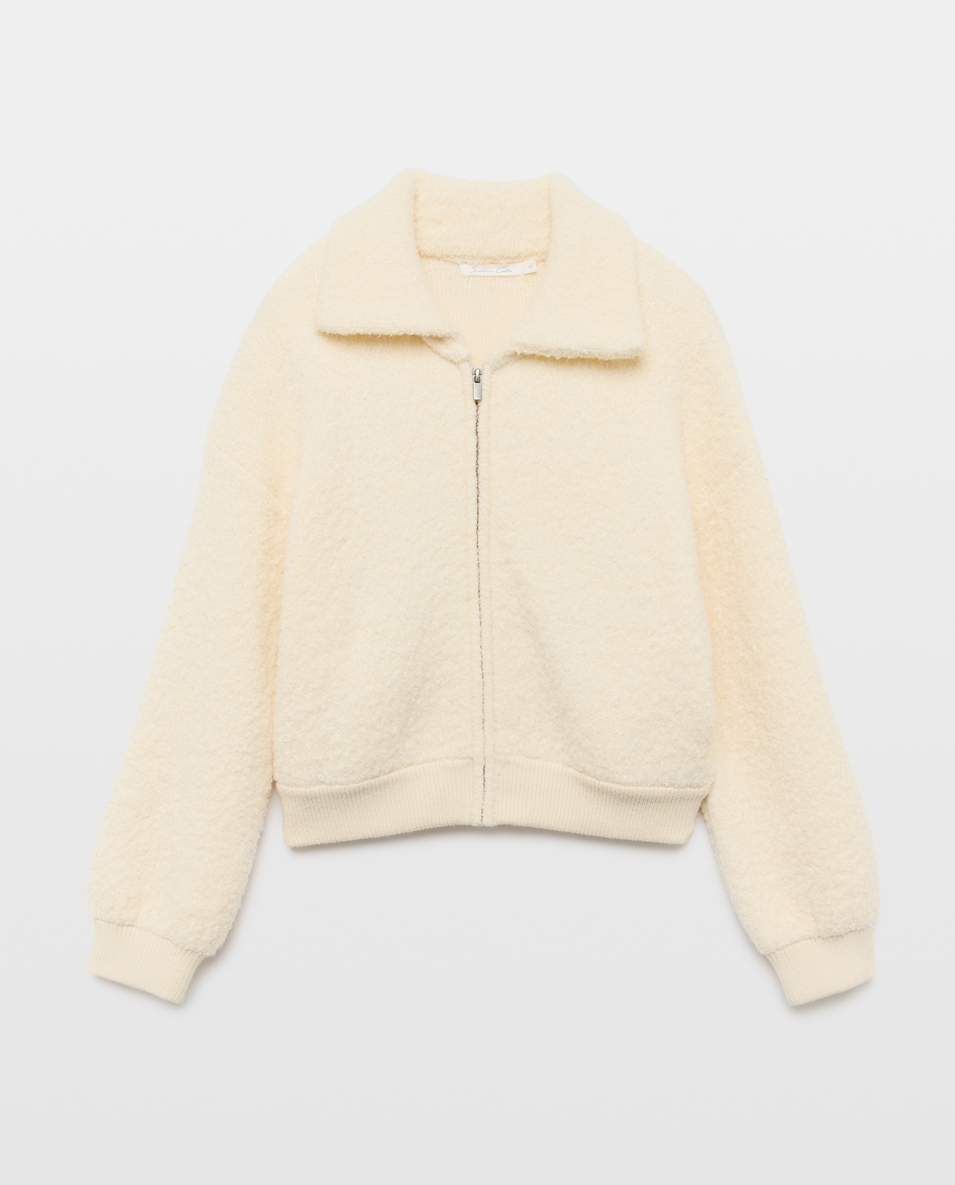 Blusão Bomber de Tricot 120 Cru-4