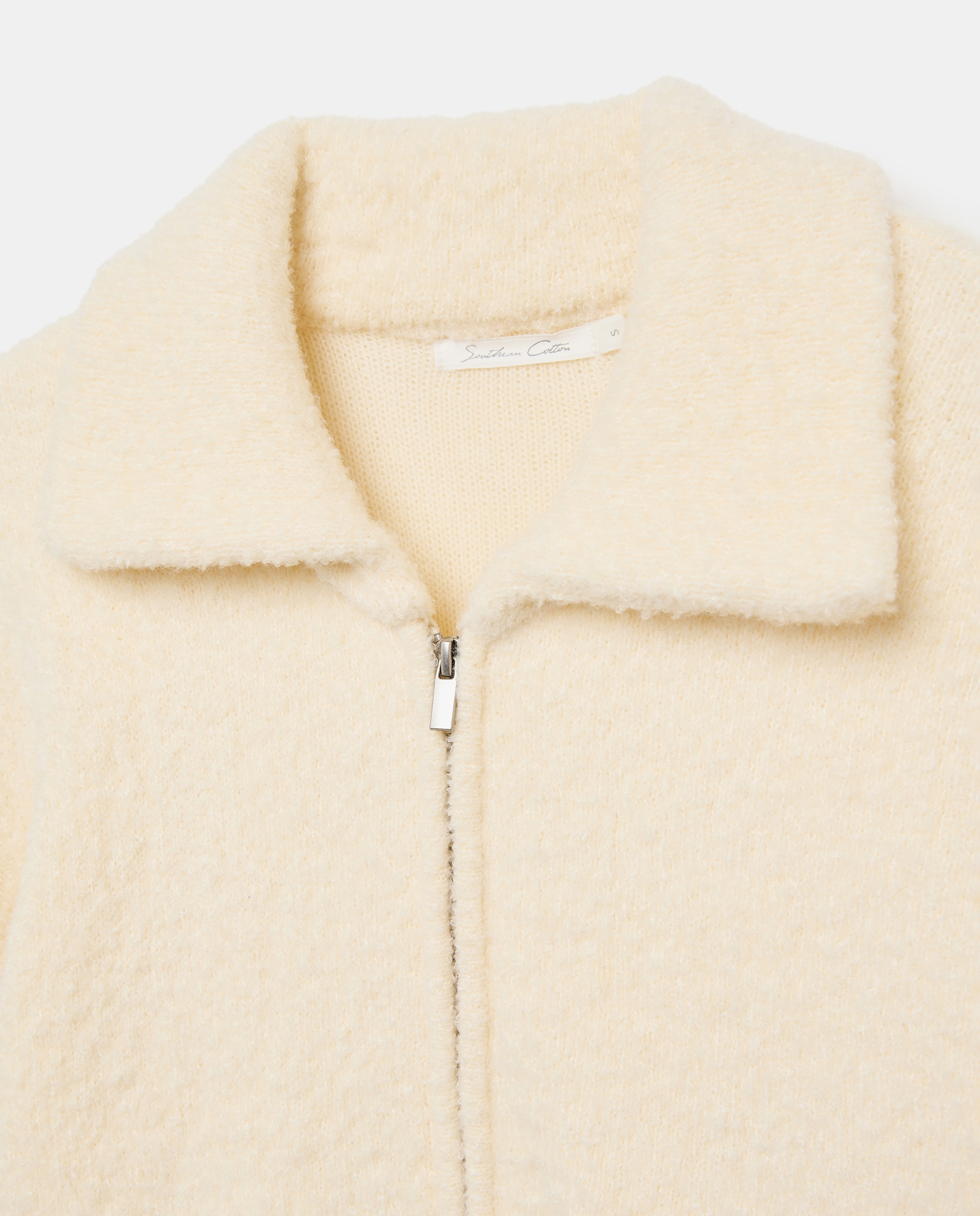 Blusão Bomber de Tricot 120 Cru-5