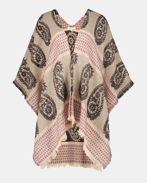 Imagem 0 de Poncho de Malha Estampado