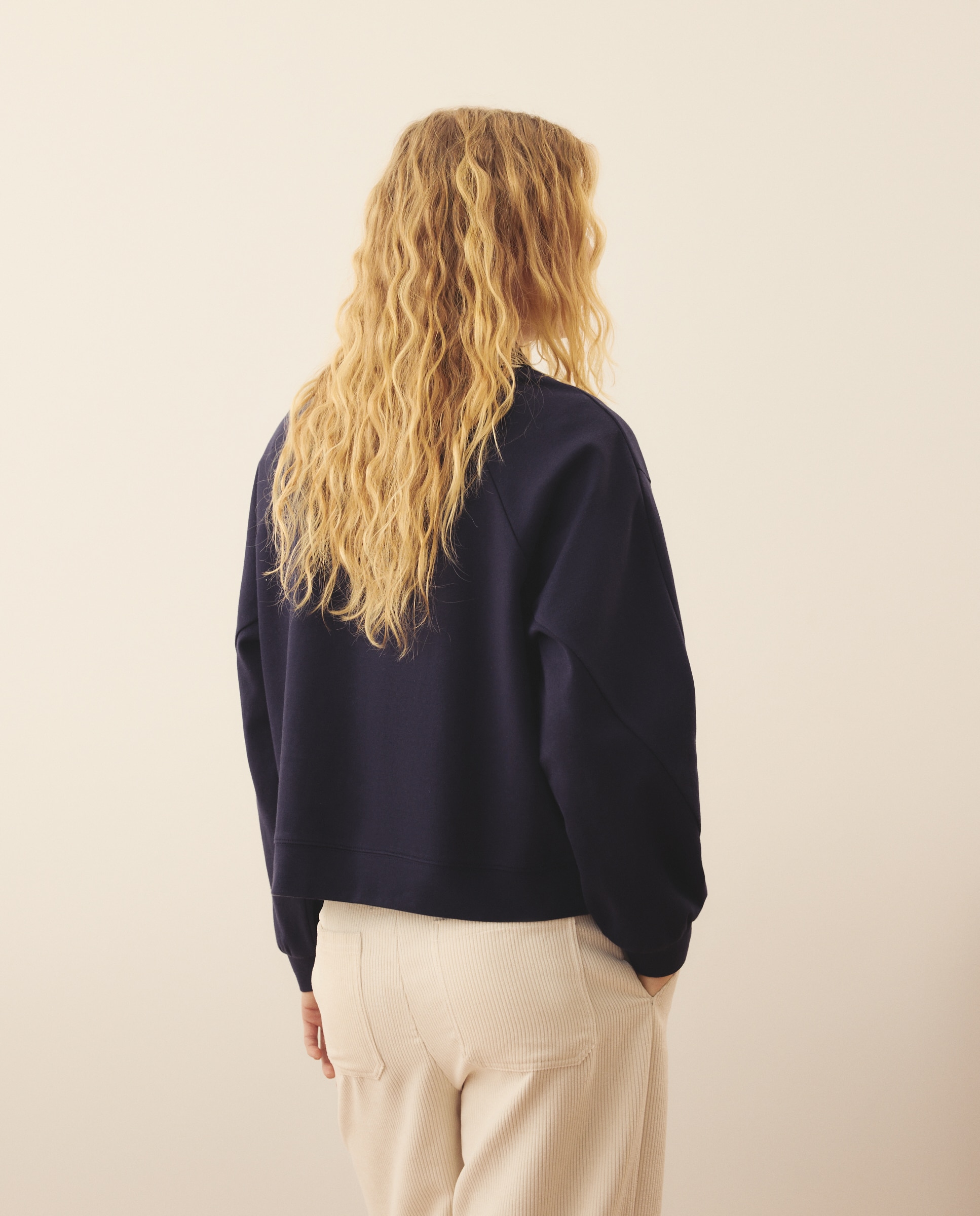 Sweatshirt com Lenço Azul-marinho-3