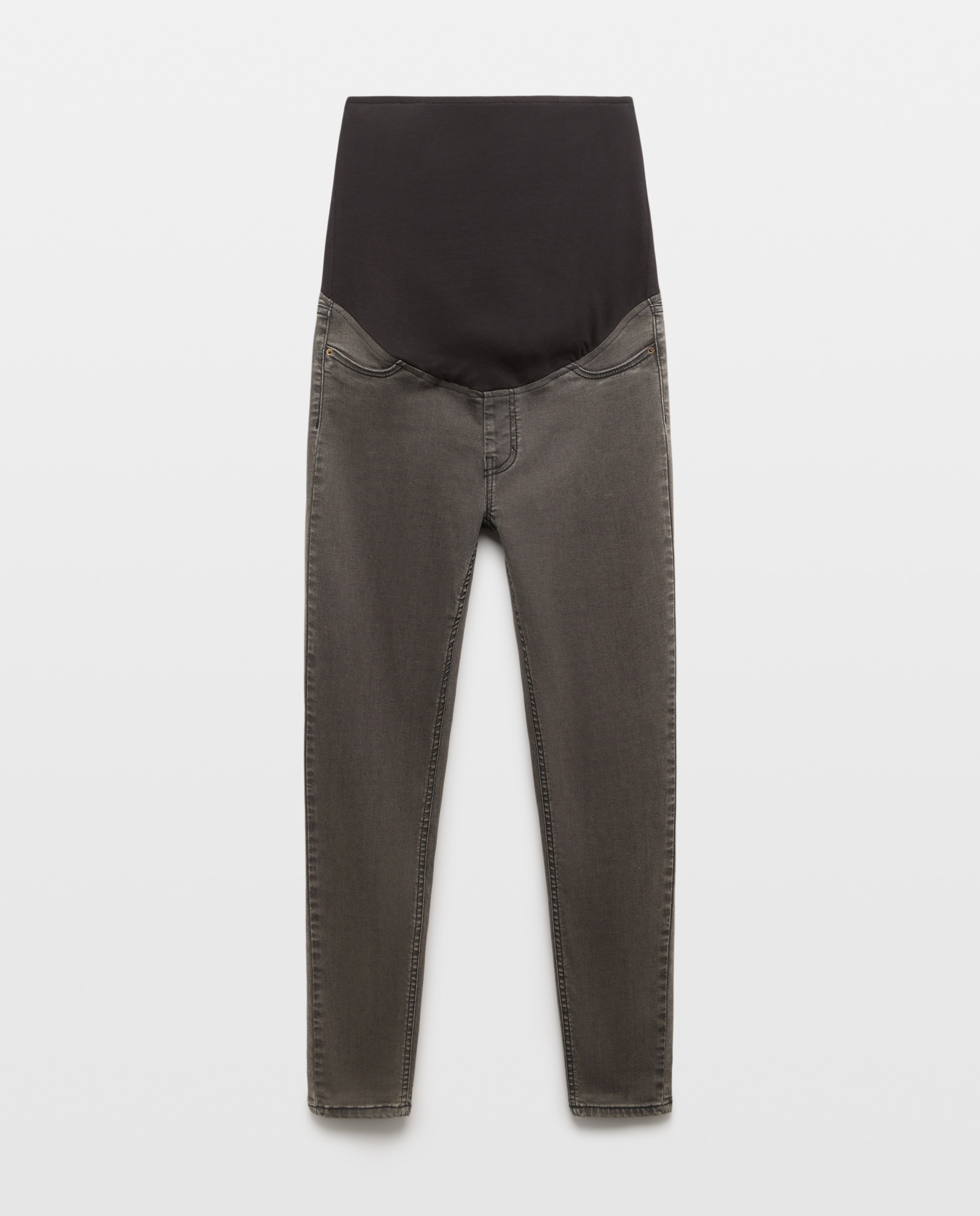 Jeans Lisas de Pré-Mamã Preto-4