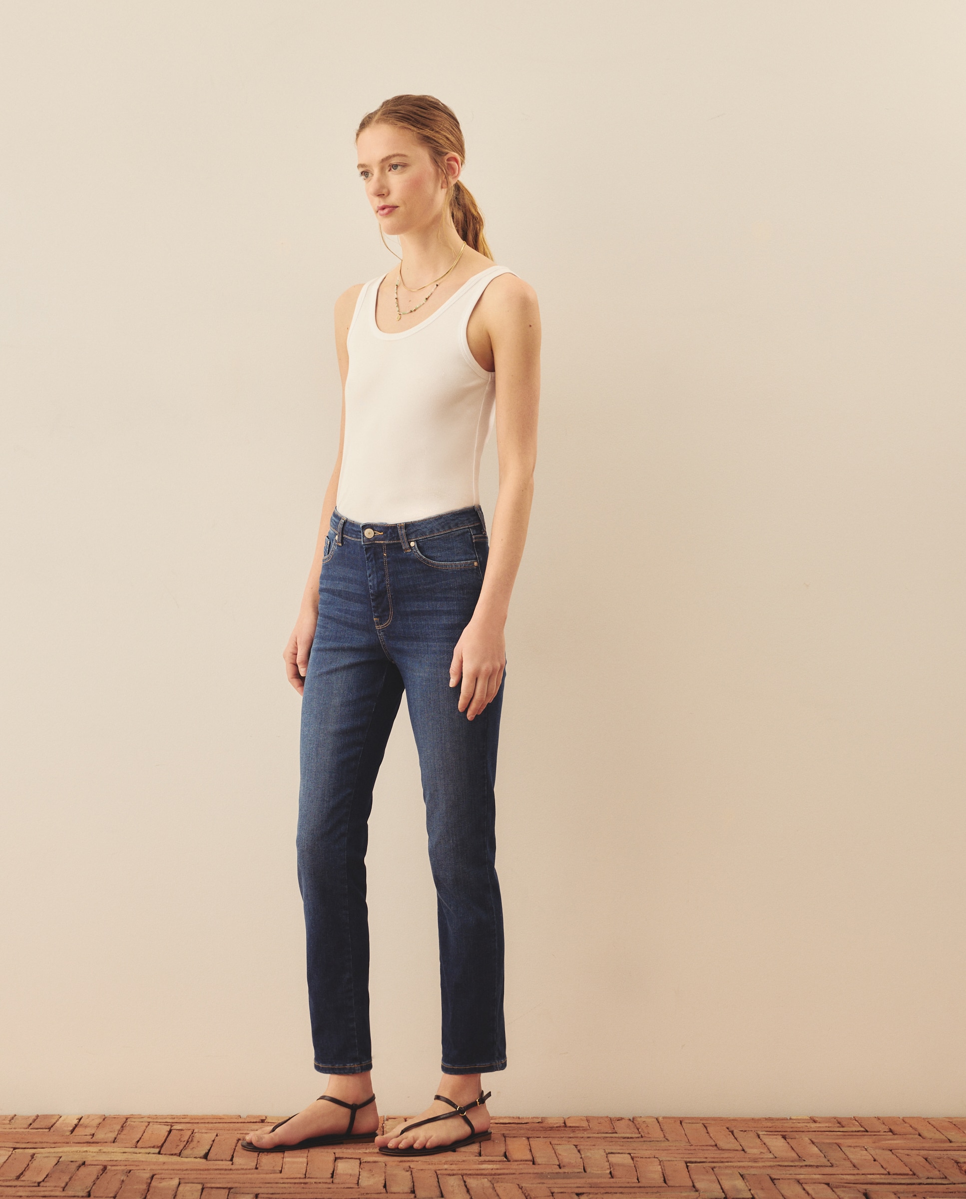 Jeans Skinny Lisas Azul Suave-1