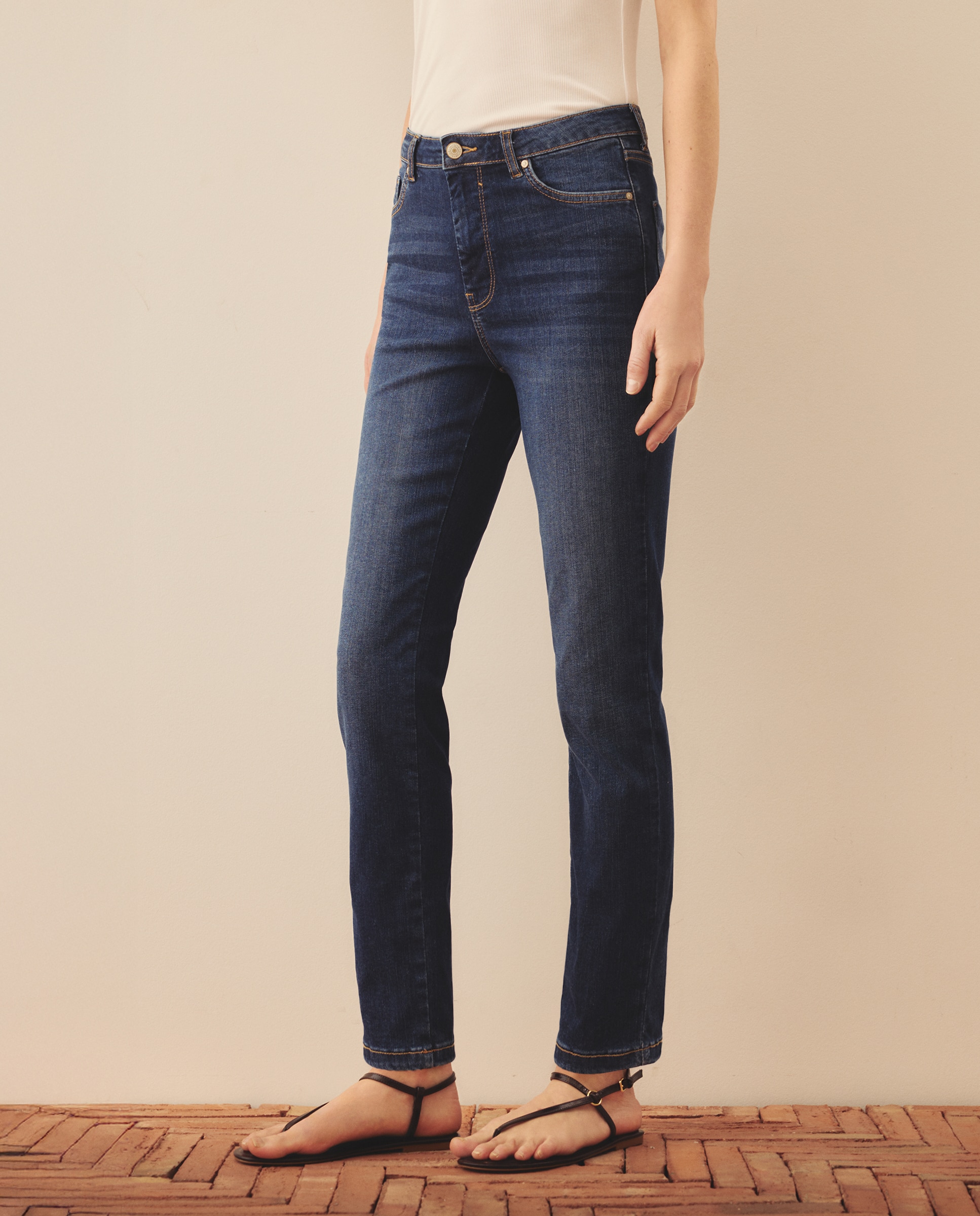 Jeans Skinny Lisas Azul Suave-2