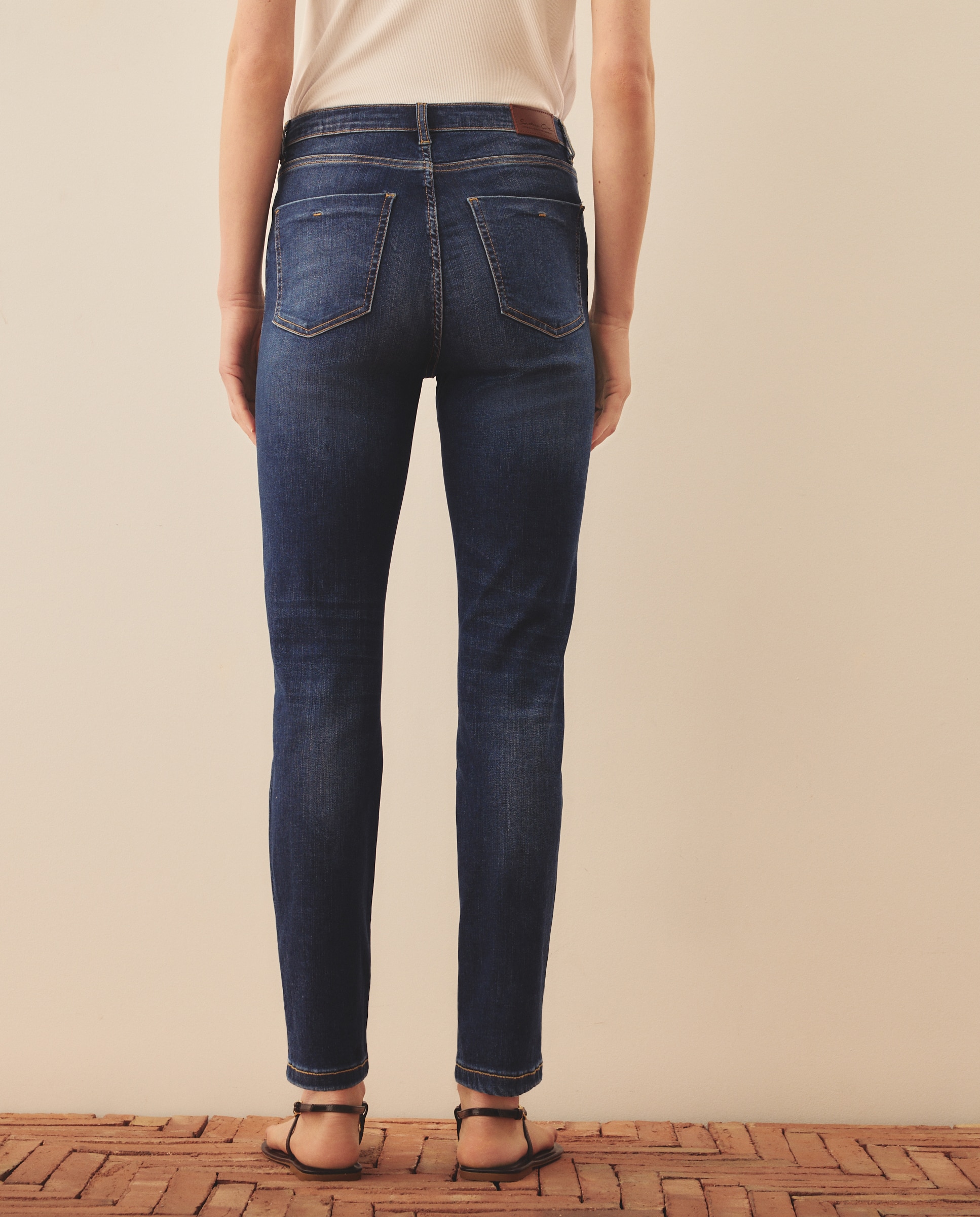 Jeans Skinny Lisas Azul Suave-3