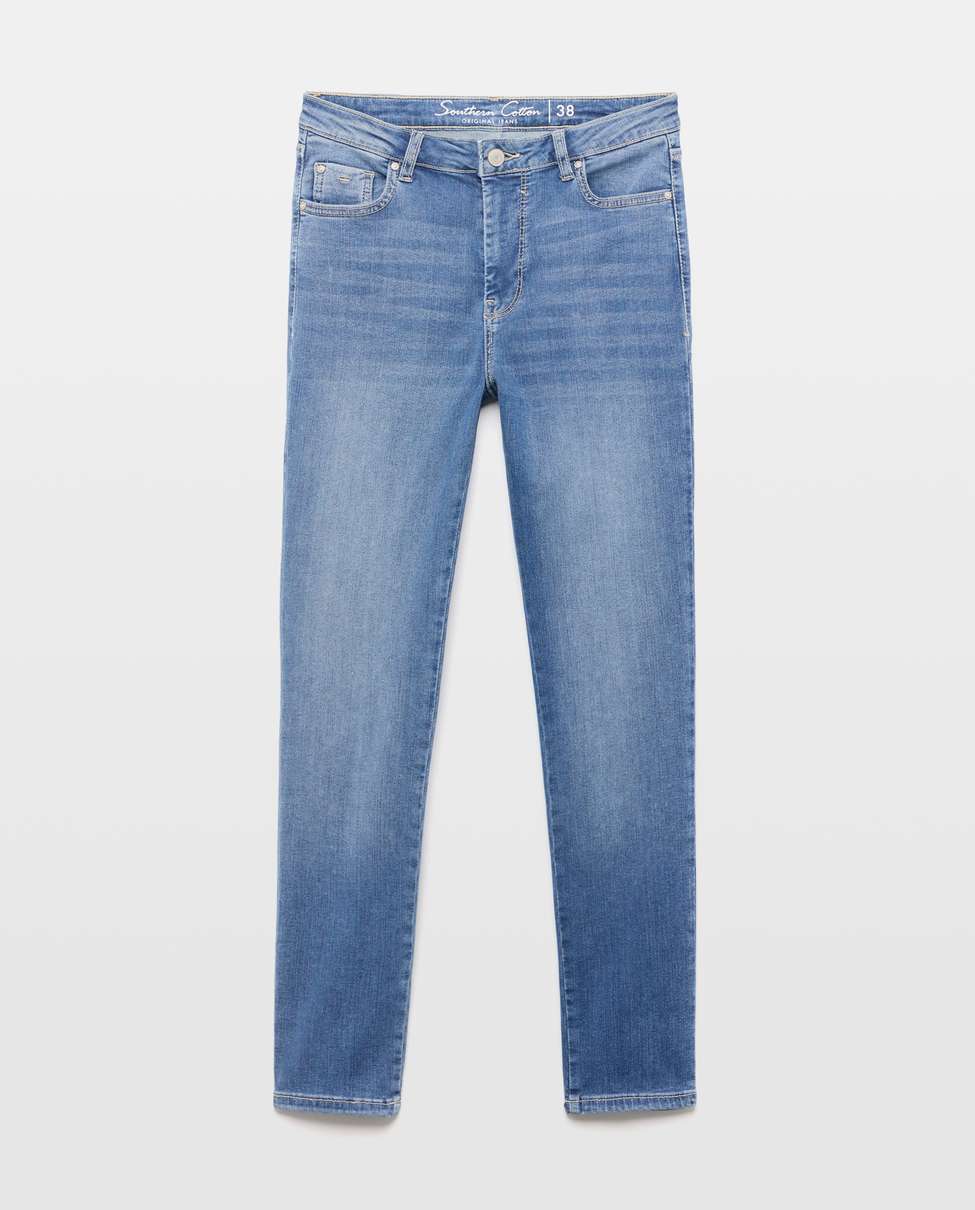 Jeans Skinny Lisas Azul pálido-4