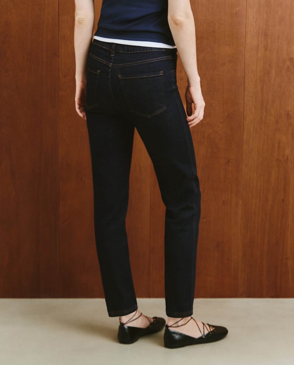 Calças Regular Lisas 820 Cinzento Médio-3