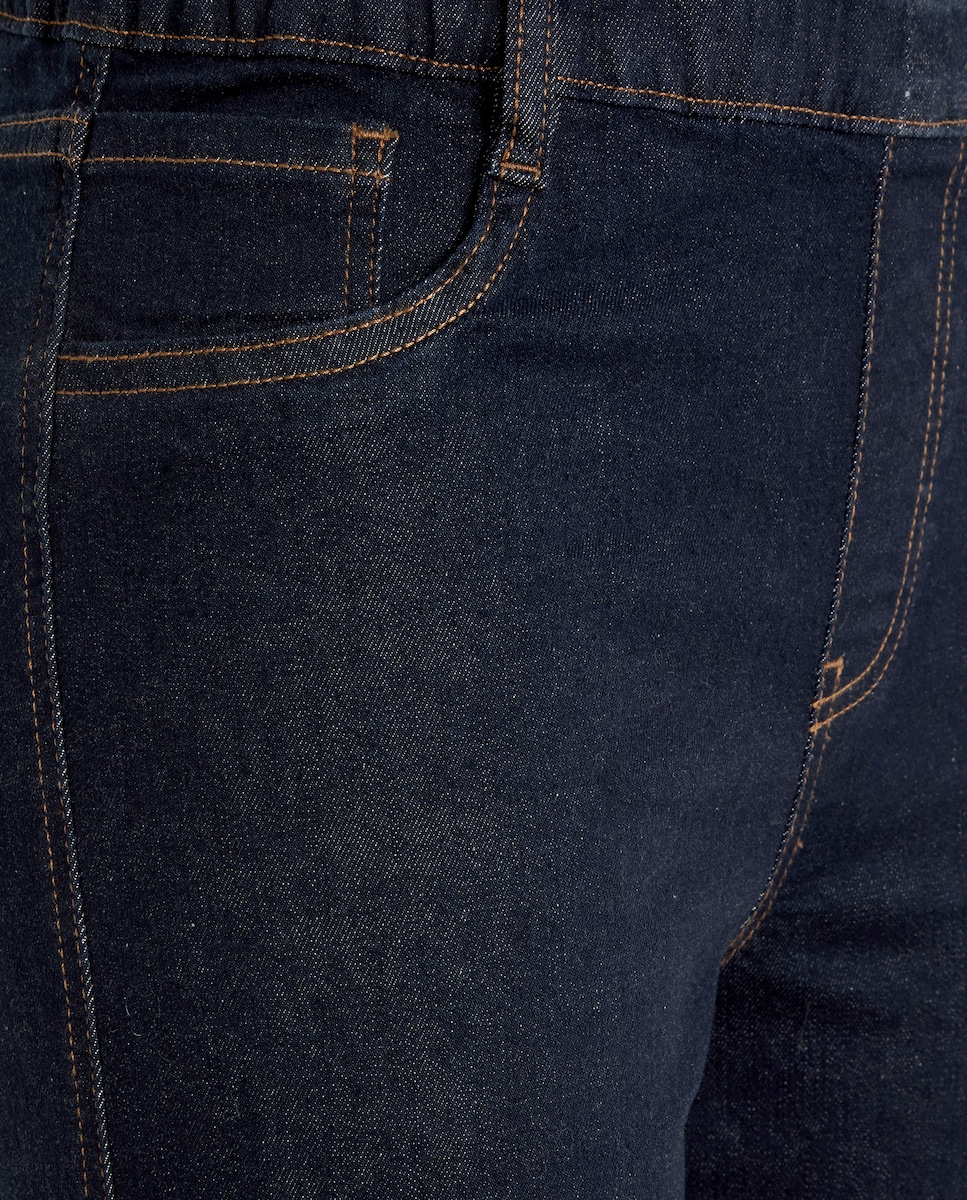 Calças Regular Lisas 820 Cinzento Médio-5