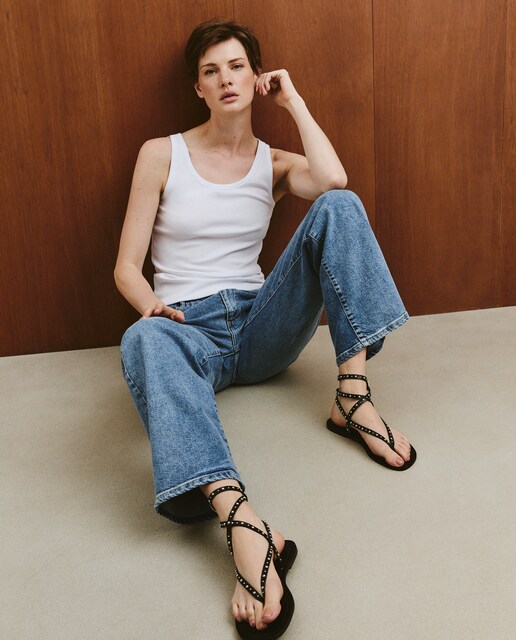 Imagem 0 de Calças Culotte de Algodão Liso