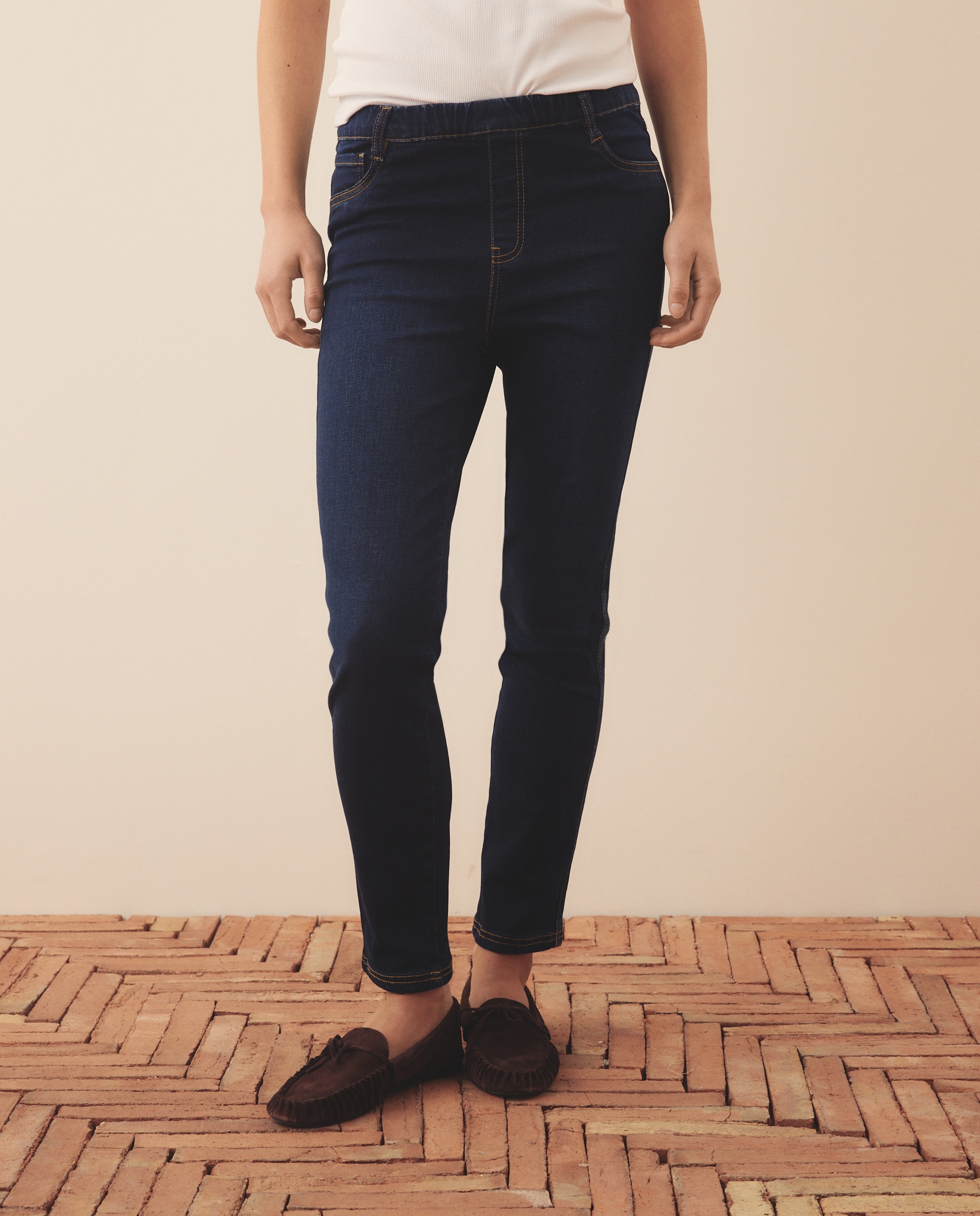 Jeans skinny lisas Azul Suave-2