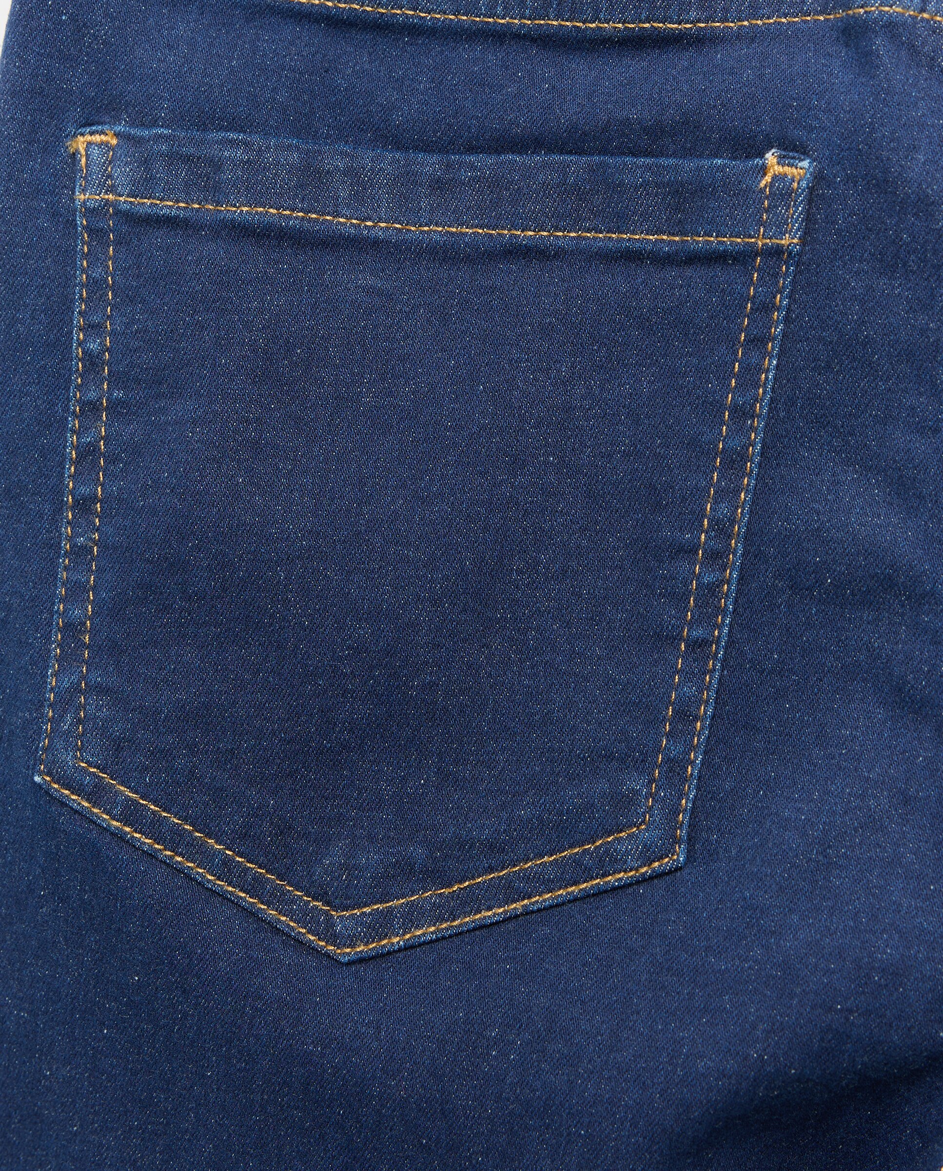 Vaqueros de algodón liso de mujer - Southern Cotton - Indigo Indigo-5