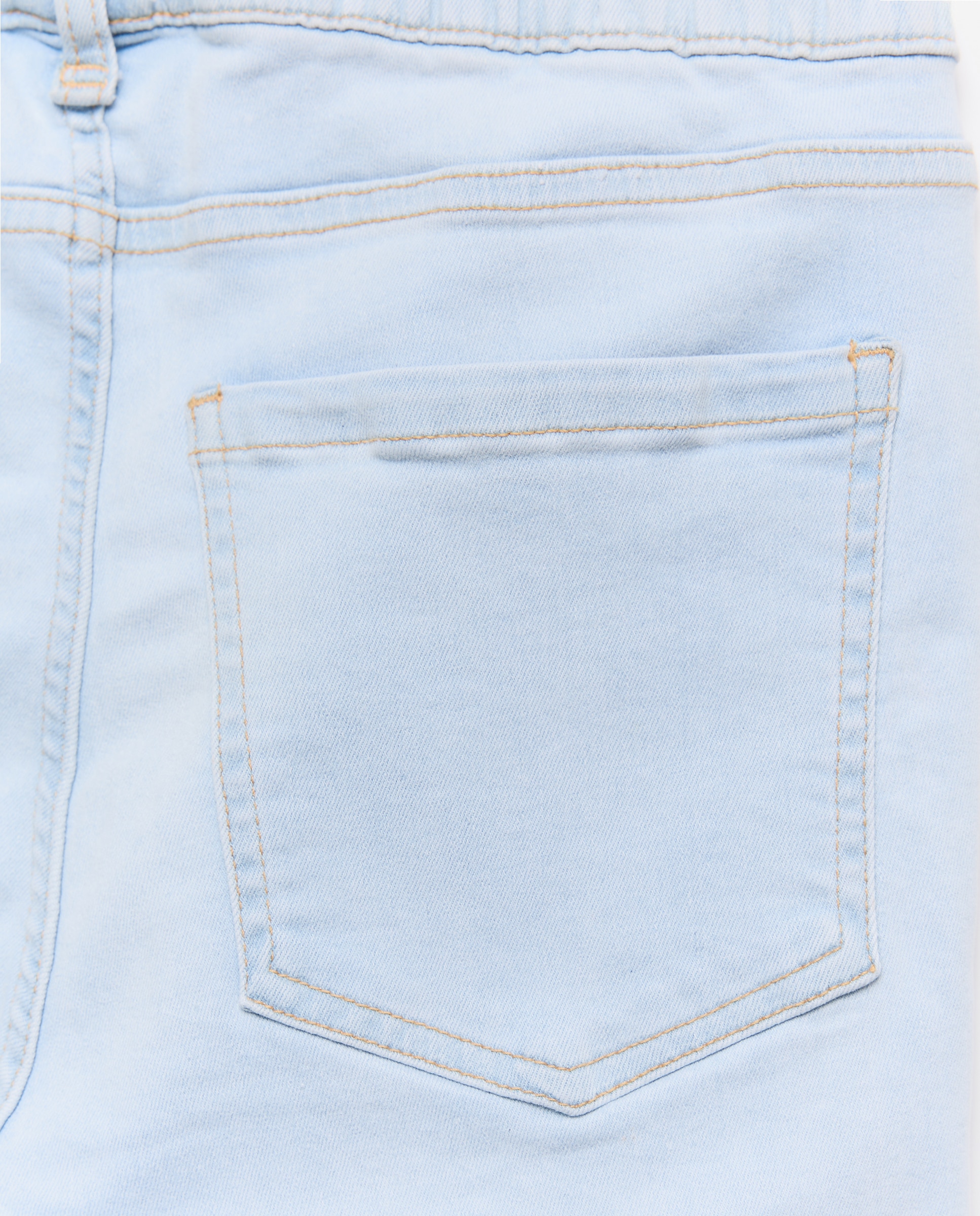Jeans de Algodão Lisas 490 Petróleo-5