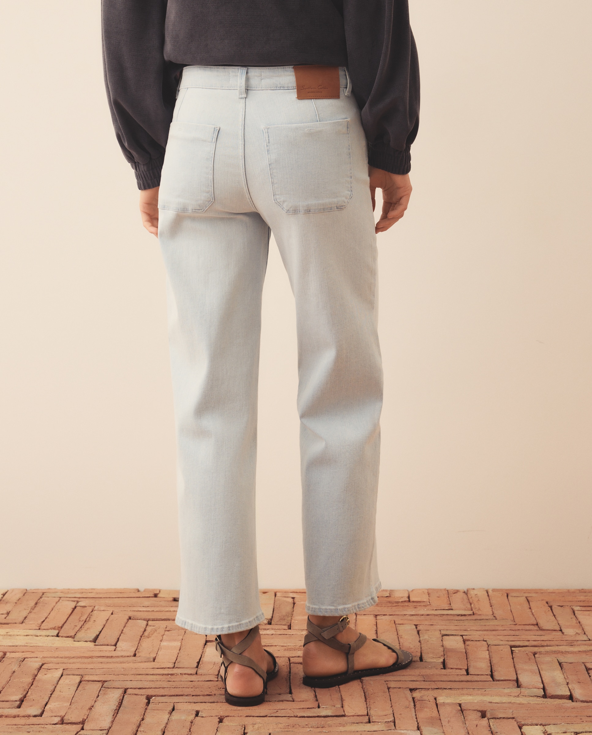 Jeans de 5 Bolsos Cerúleo-3