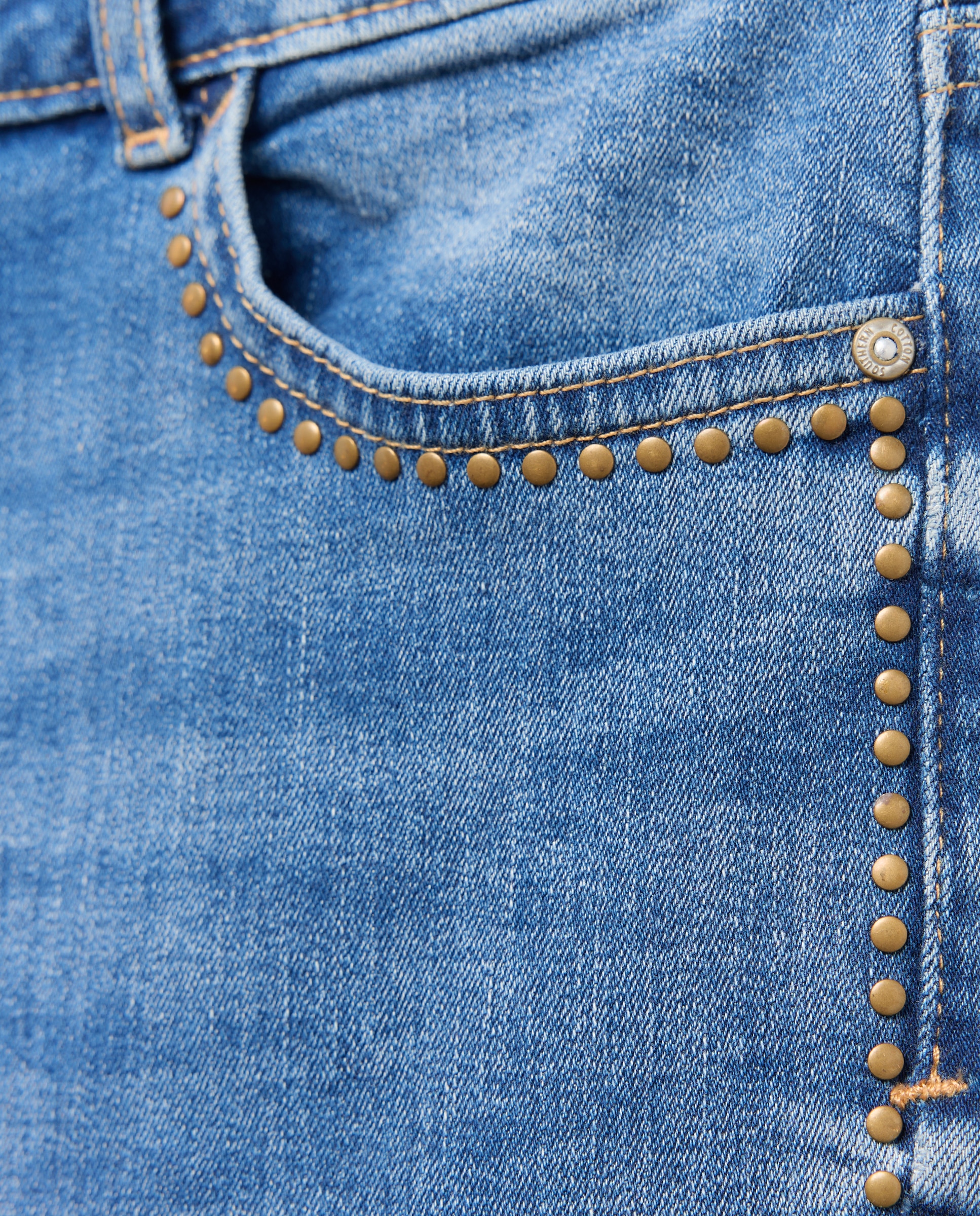 Jeans à Boca de Sino Liso Azul pálido-5