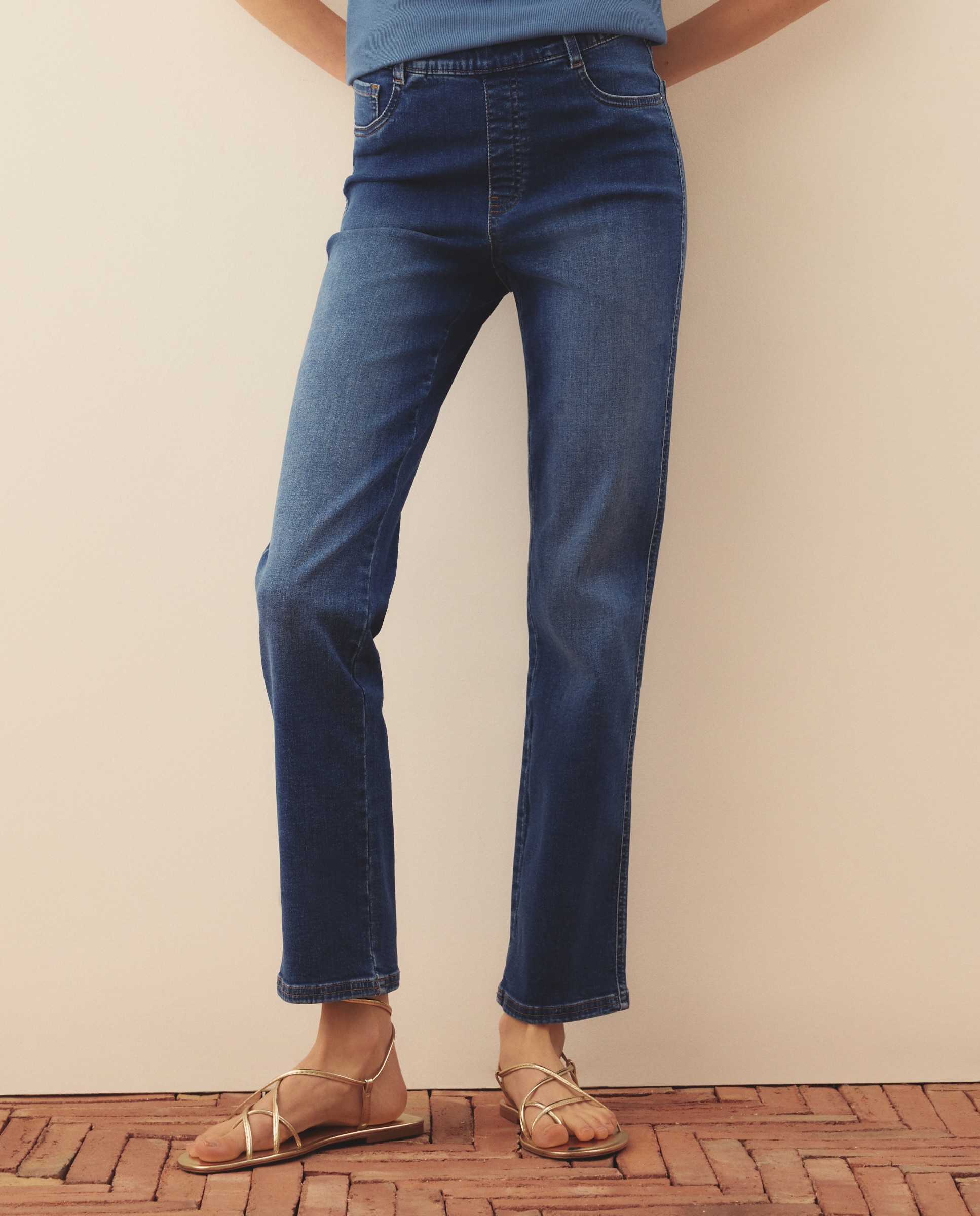 Jegging de mujer recto - Southern Cotton - Azul pálido Azul pálido-2