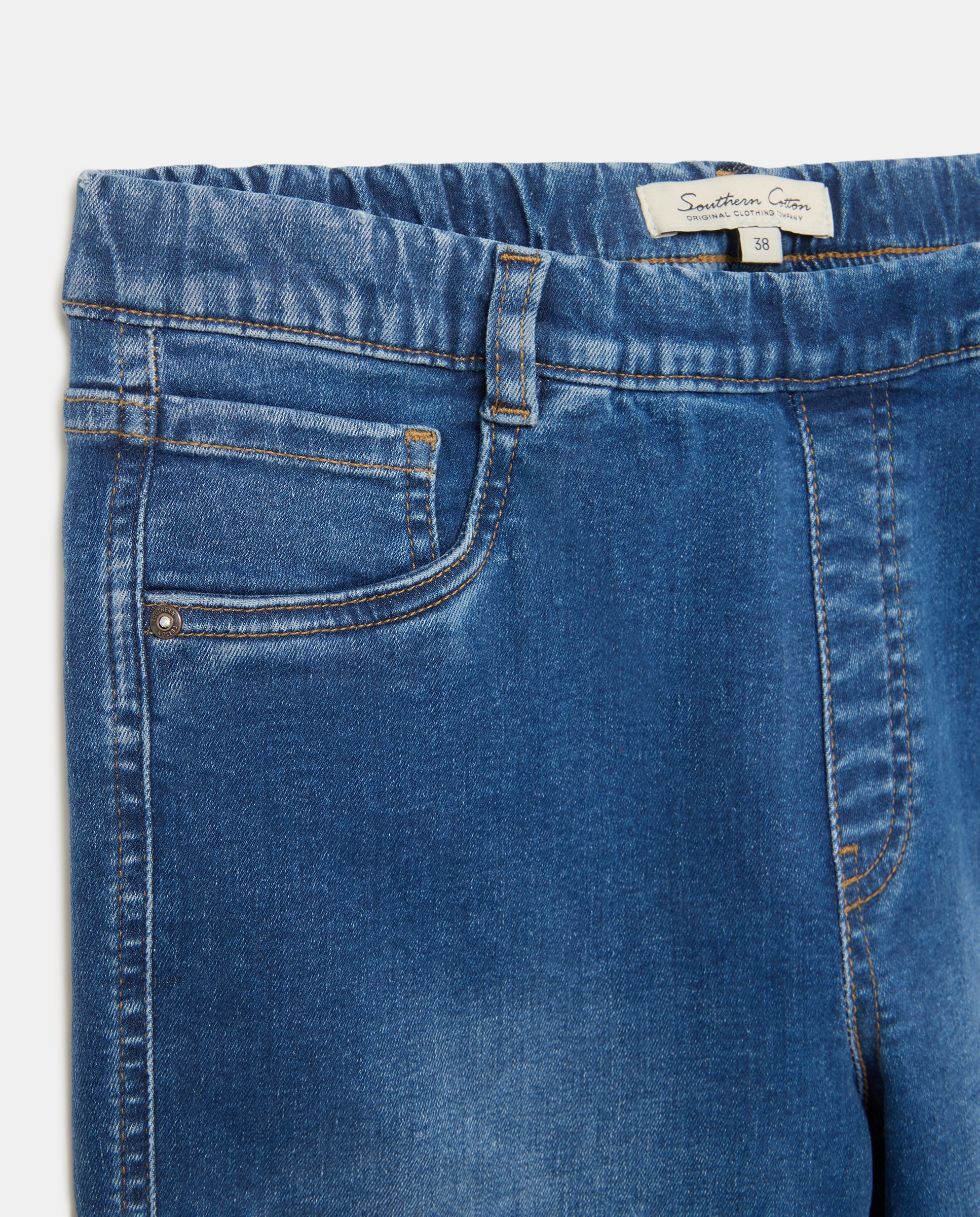 Jegging de mujer recto - Southern Cotton - Azul pálido Azul pálido-5