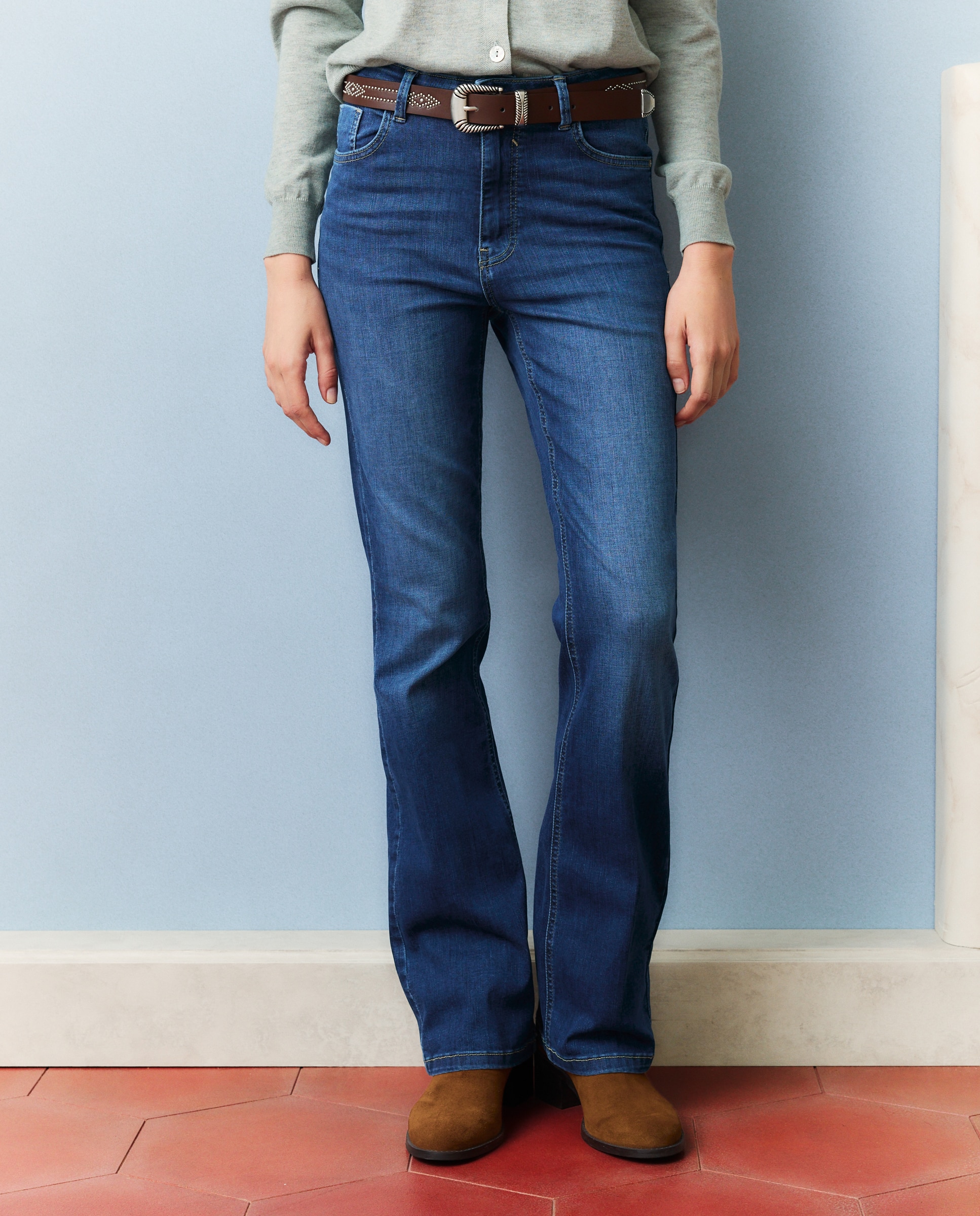 Jeans Flare Azul pálido-2
