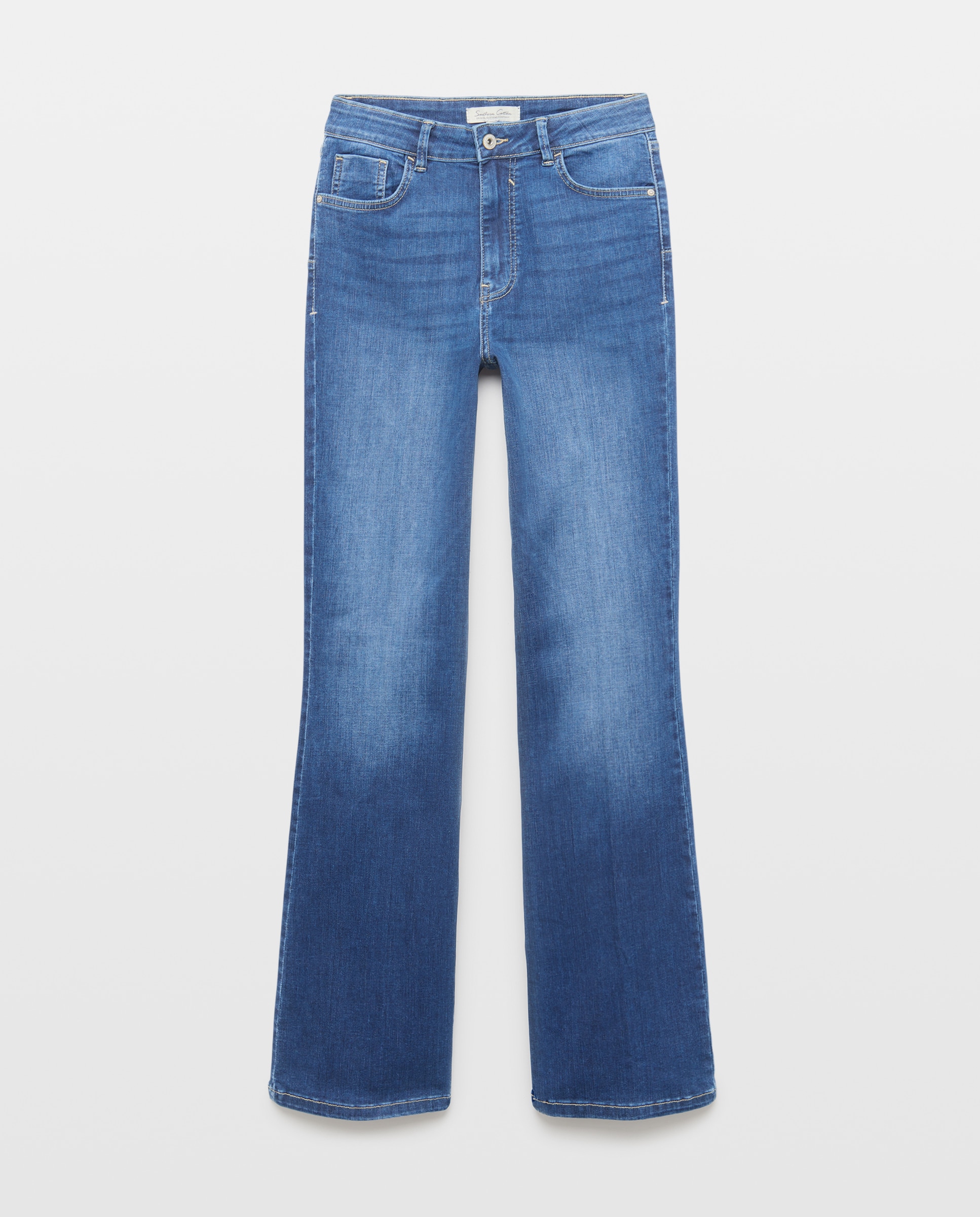 Jeans Flare Azul pálido-4