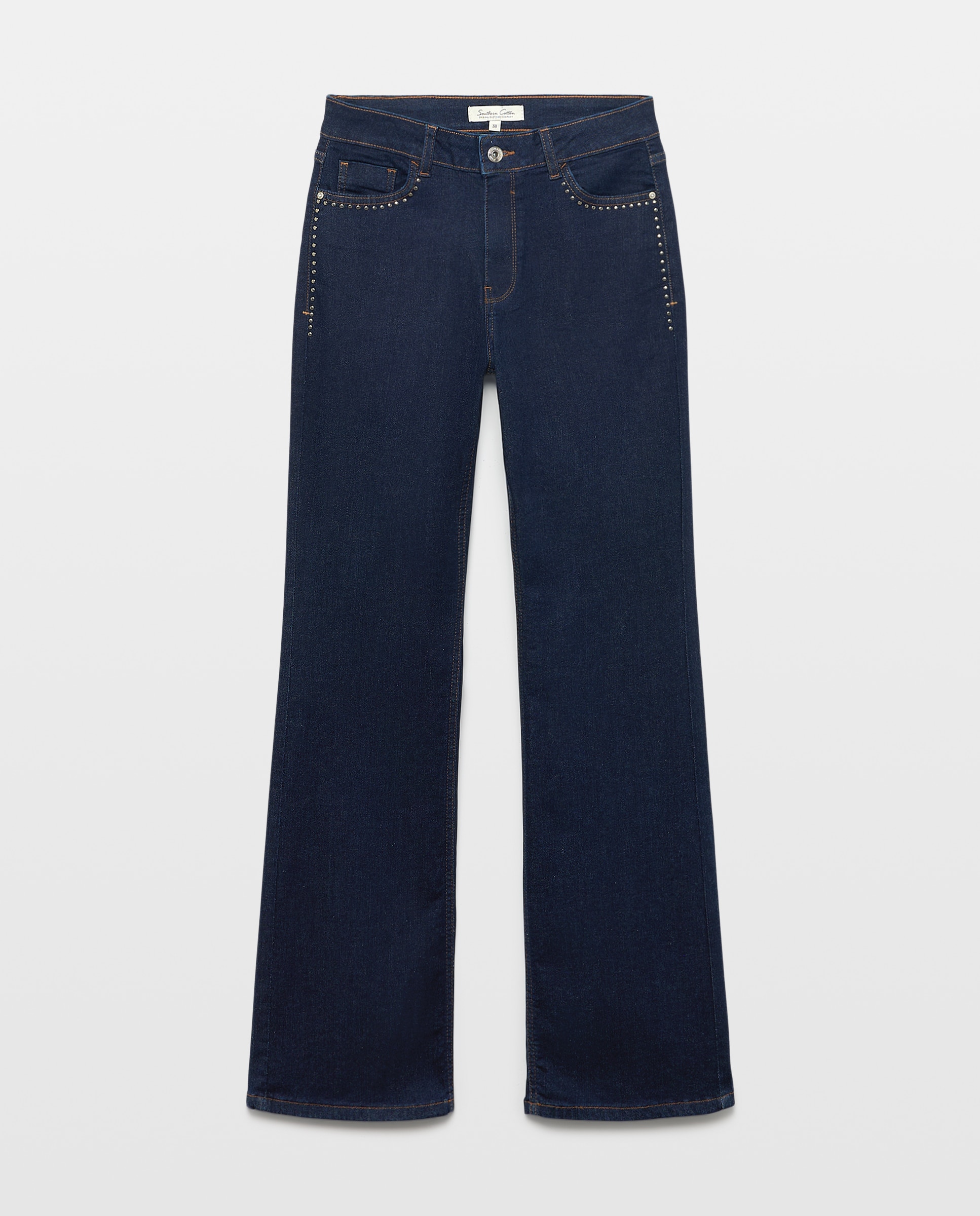 Imagem 0 de Calças Boot Cut com Tachas