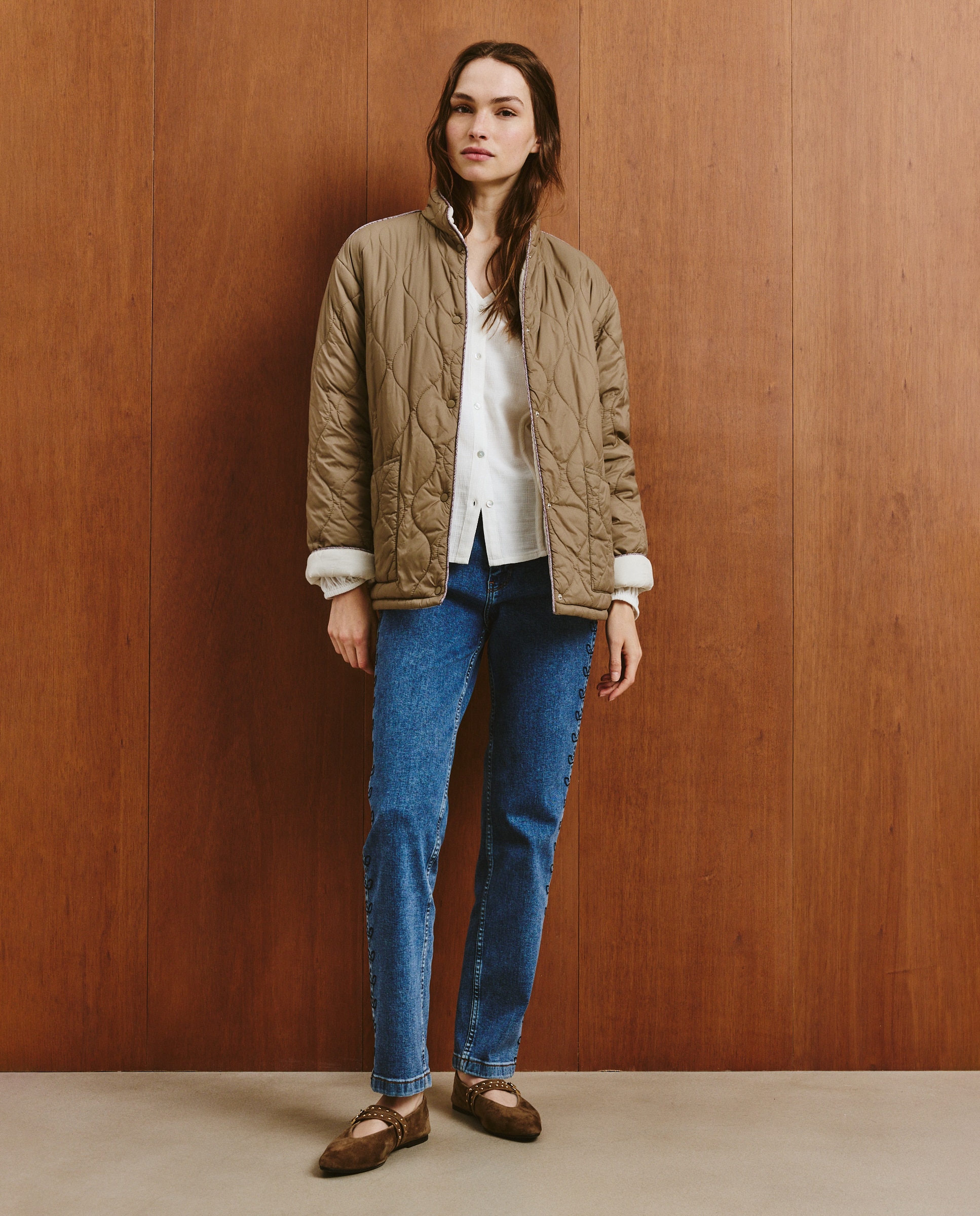 Imagem 0 de Parka Lisa Reversível