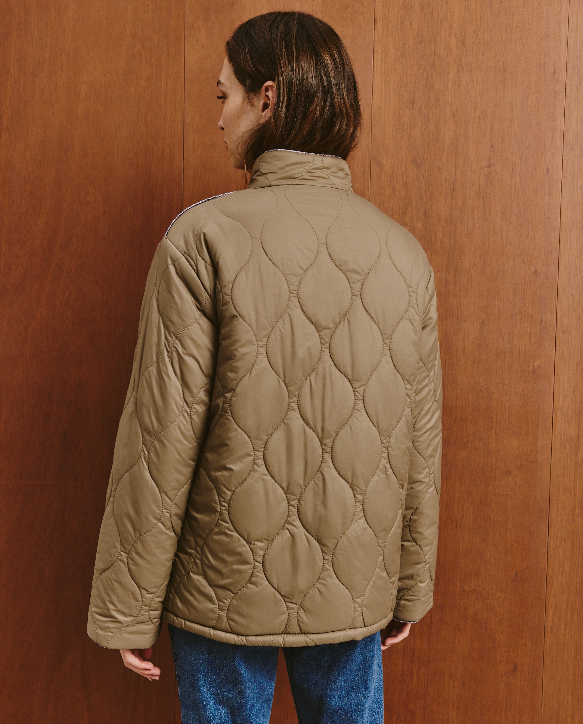 Parka Lisa Reversível Vison Claro-4