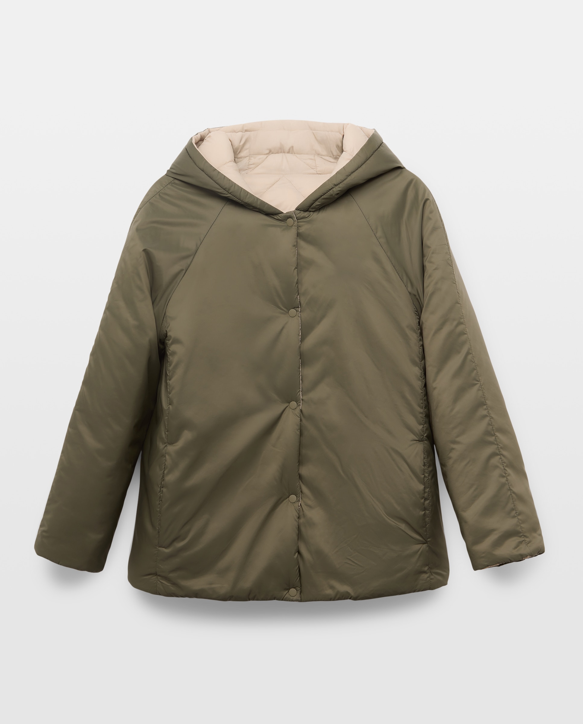Acolchado de mujer corto reversible - Southern Cotton - 530 Verde oscuro 530 Verde oscuro-5