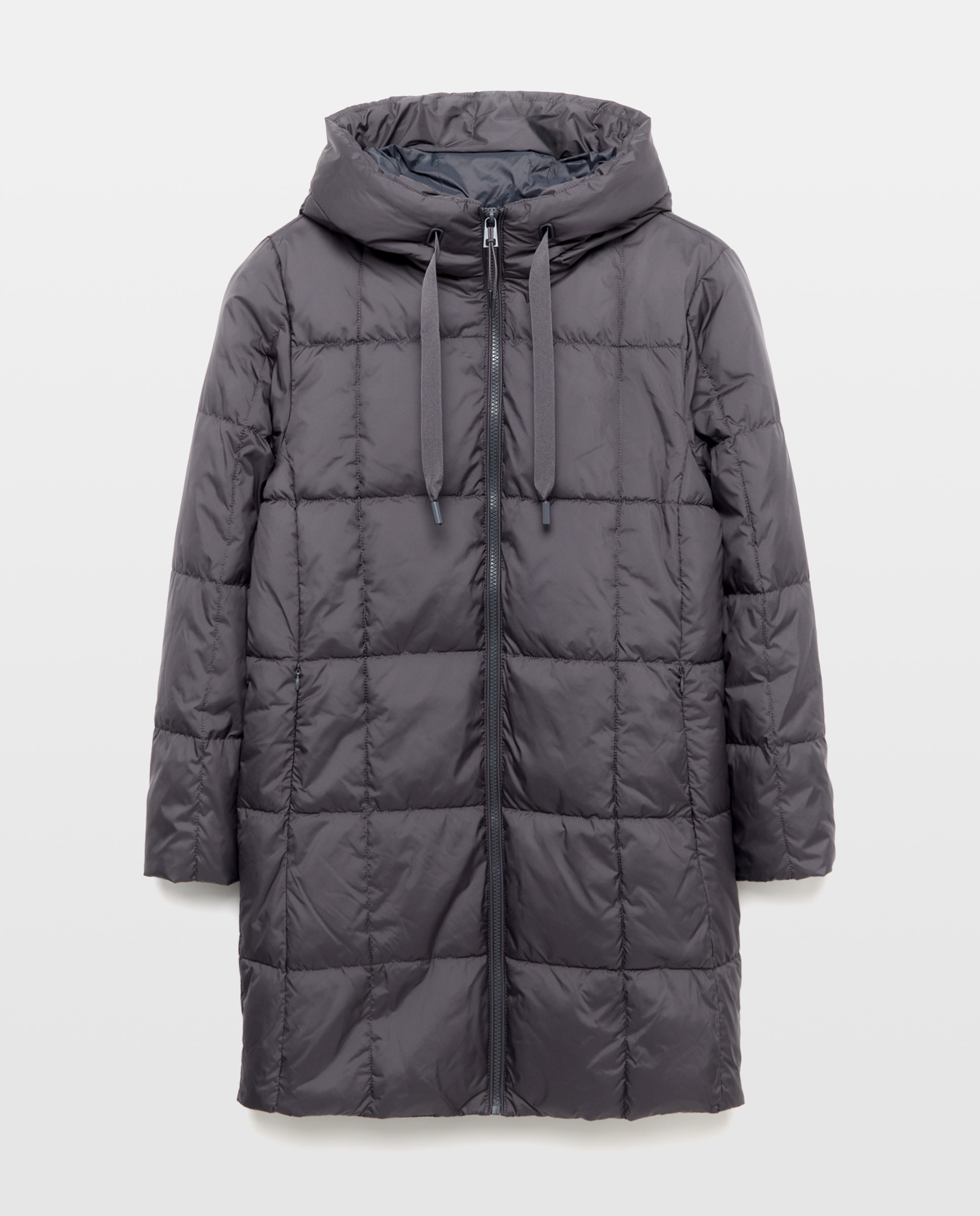 Imagen 5 de Abrigo acolchado de mujer cuadros - Southern Cotton - Plomo Plomo