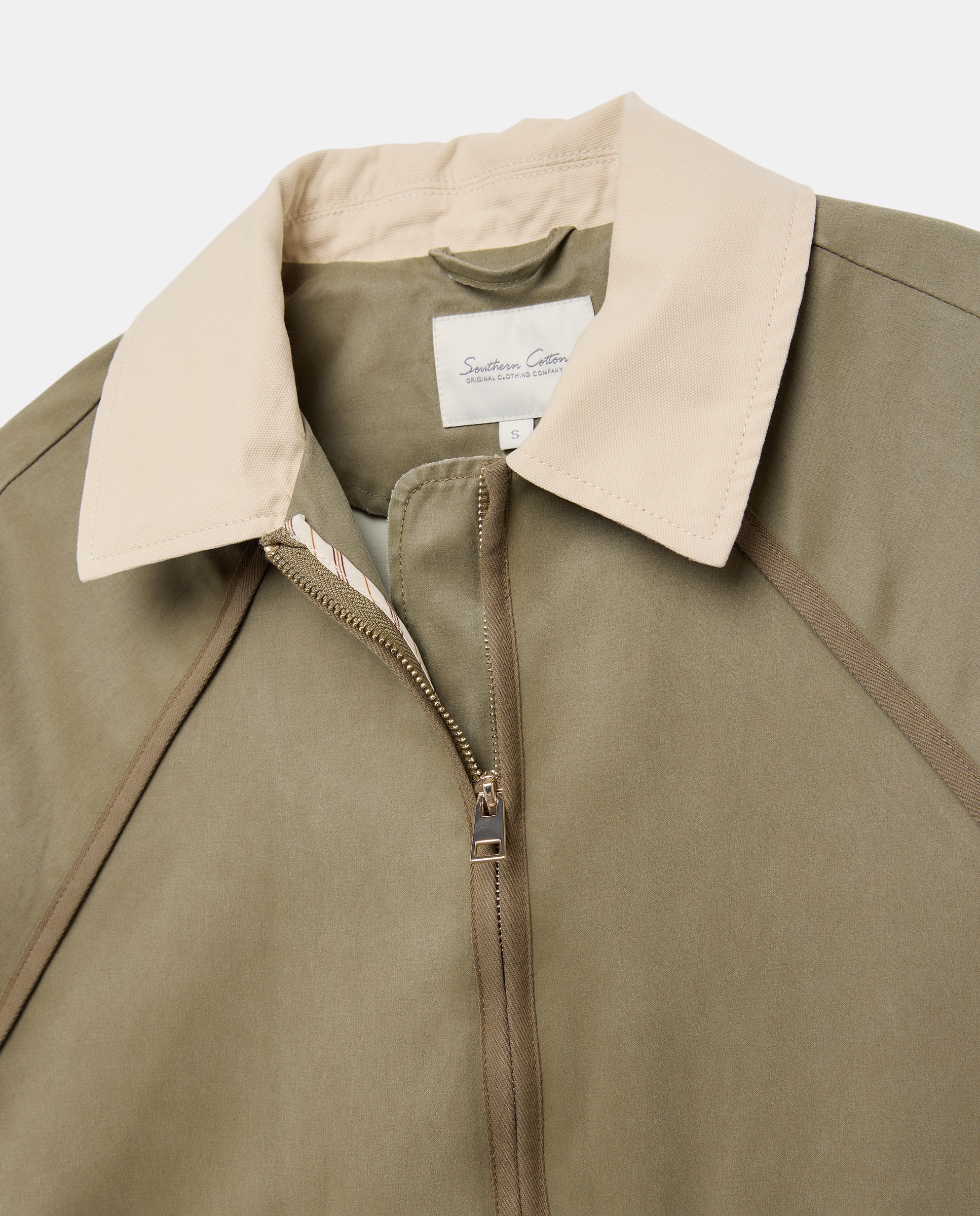 Parka encerada de mujer - Southern Cotton - Verde fluor Verde fluor-5