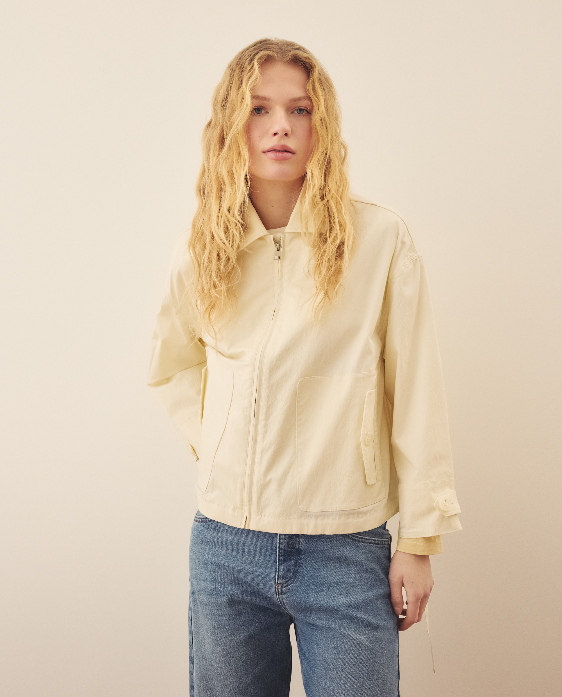 Imagem 0 de Parka Oversize com Fecho de Correr