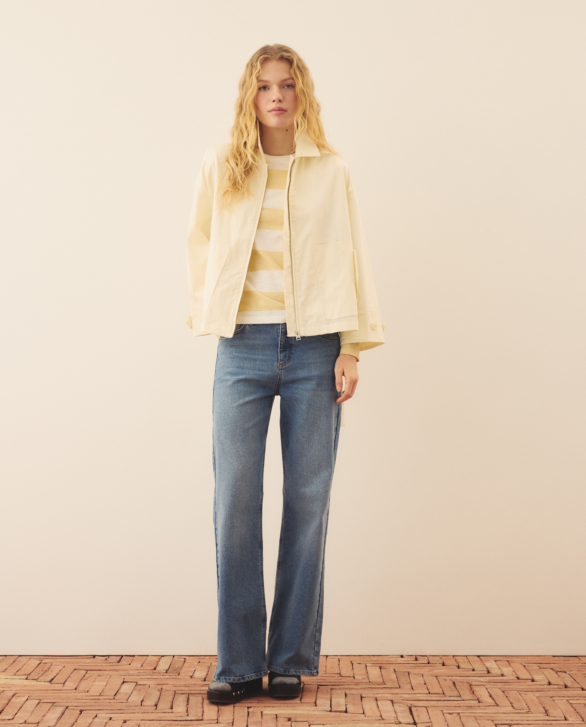 Parka Oversize com Fecho de Correr 120 Cru-2