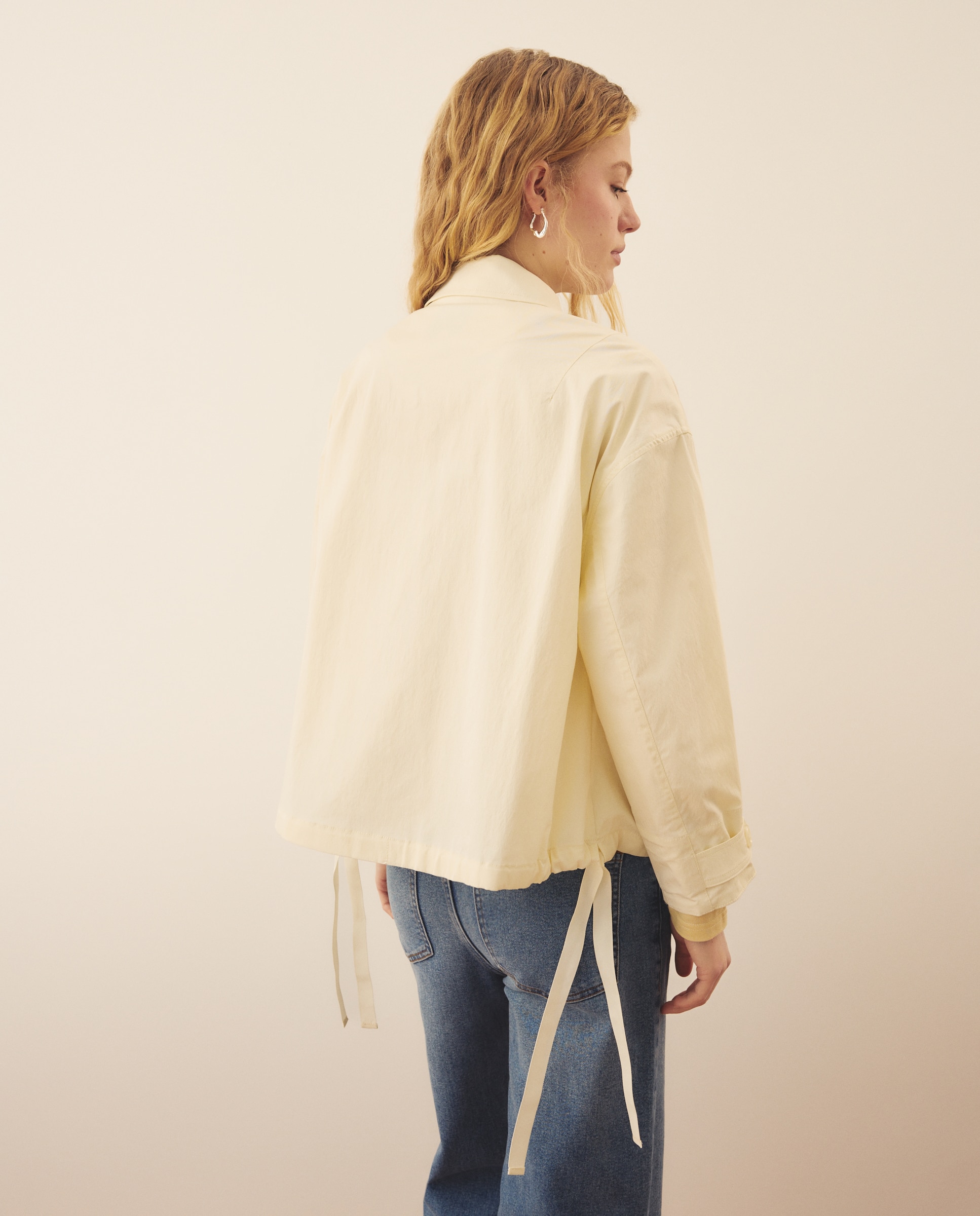 Parka Oversize com Fecho de Correr 120 Cru-3