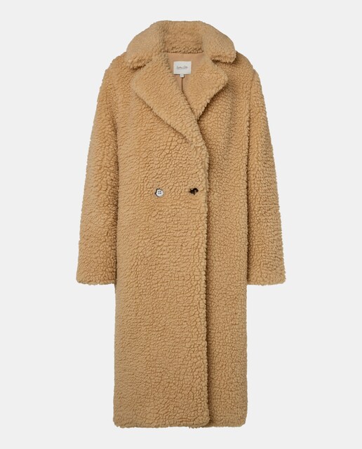 Imagen 0 de Abrigo largo liso de mujer