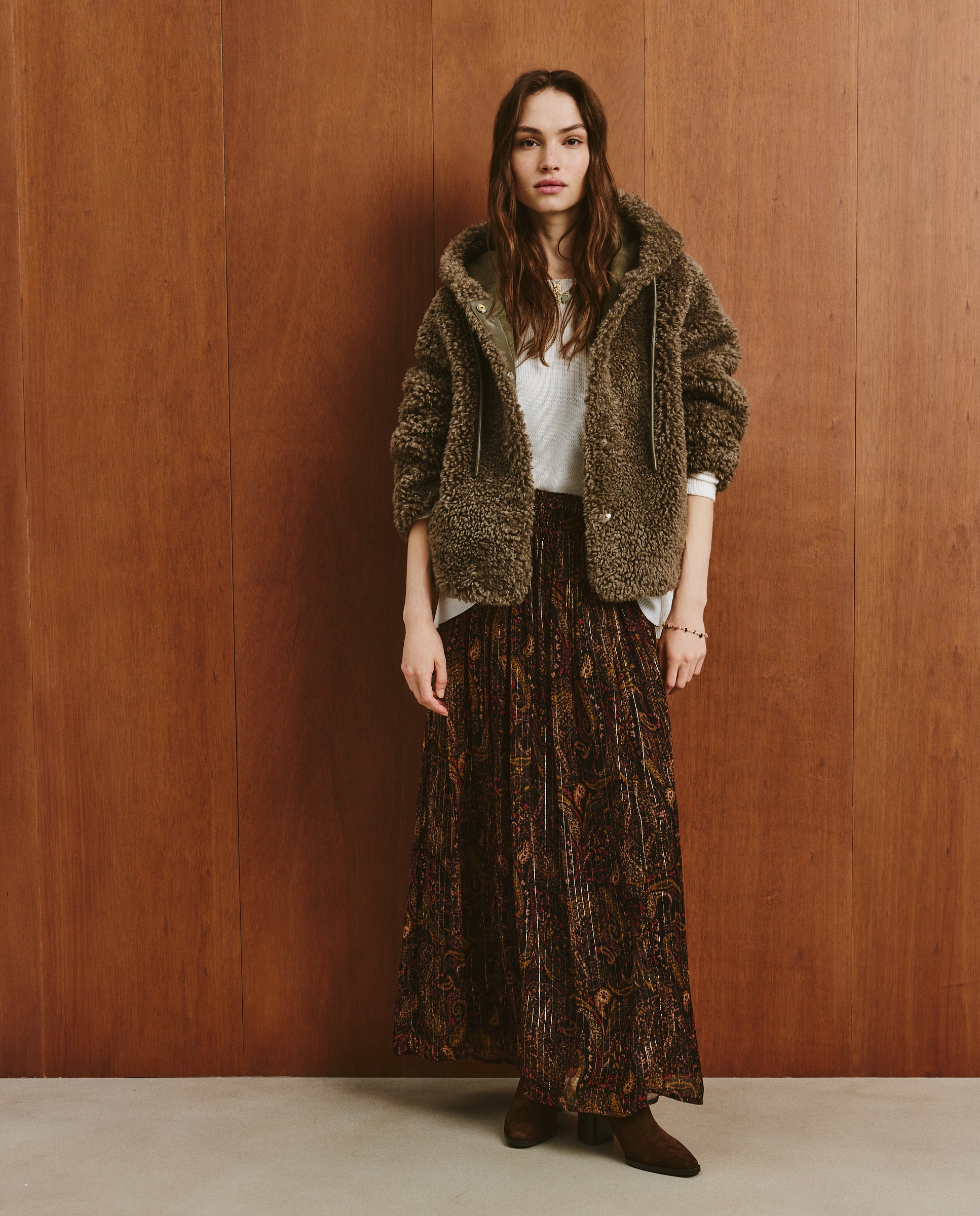 Casaco Liso Curto 520 Caqui-1