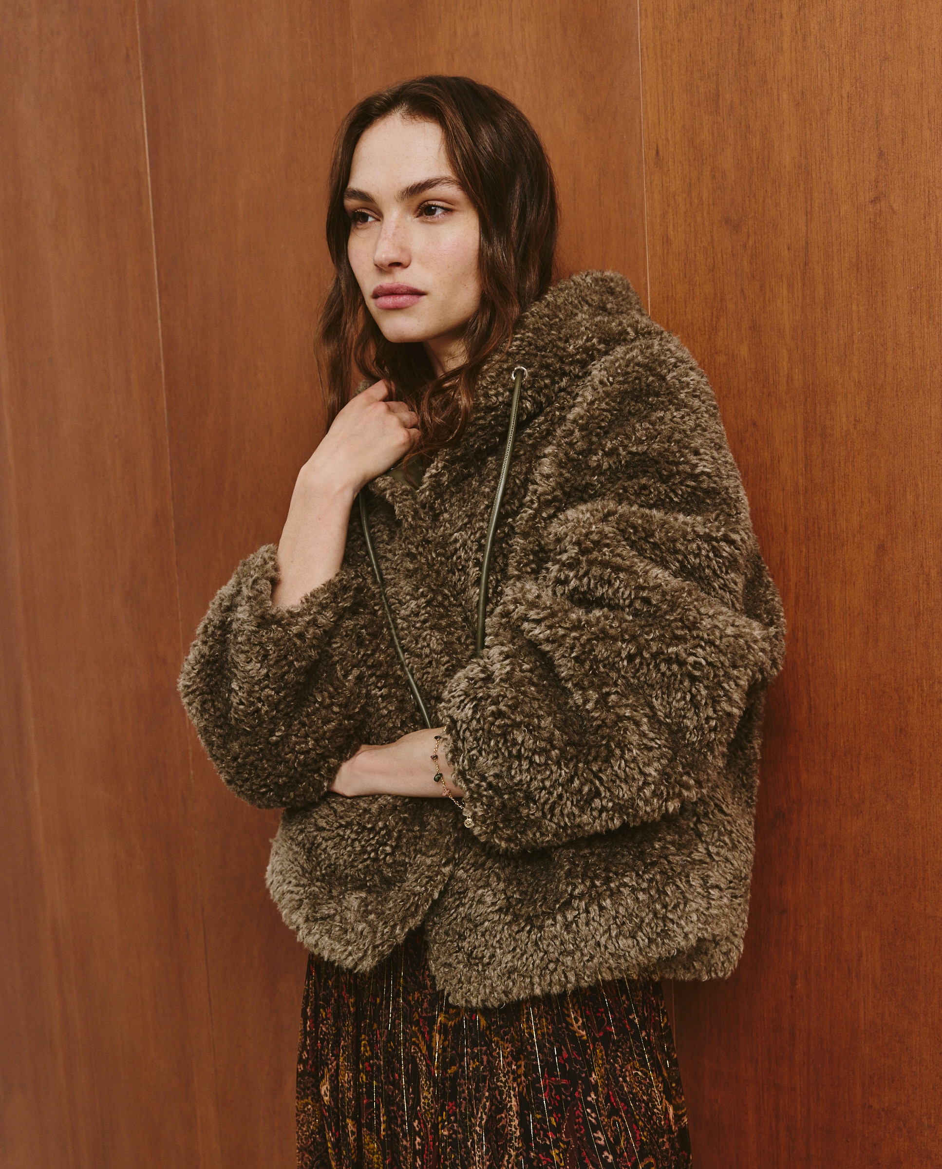 Casaco Liso Curto 520 Caqui-2