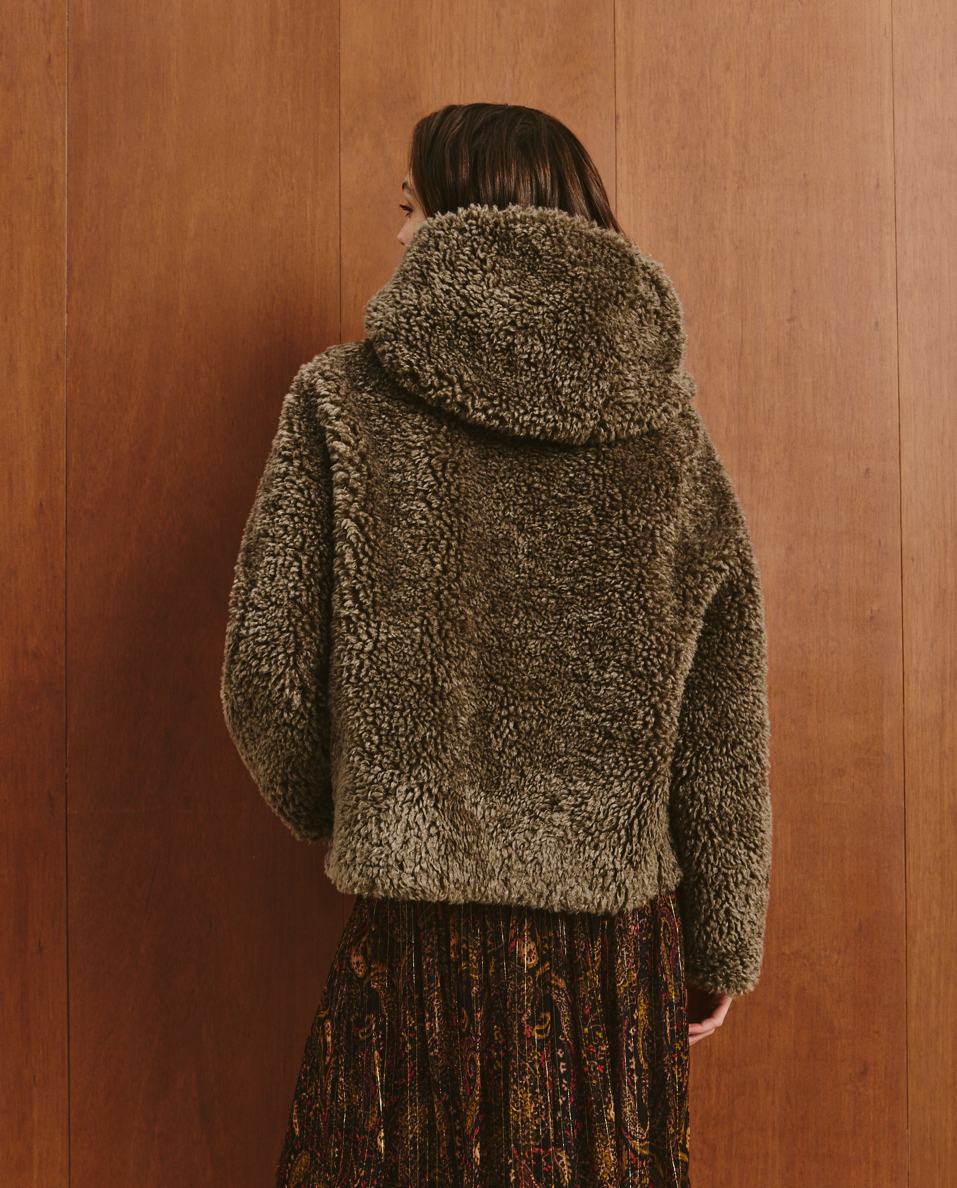 Casaco Liso Curto 520 Caqui-3