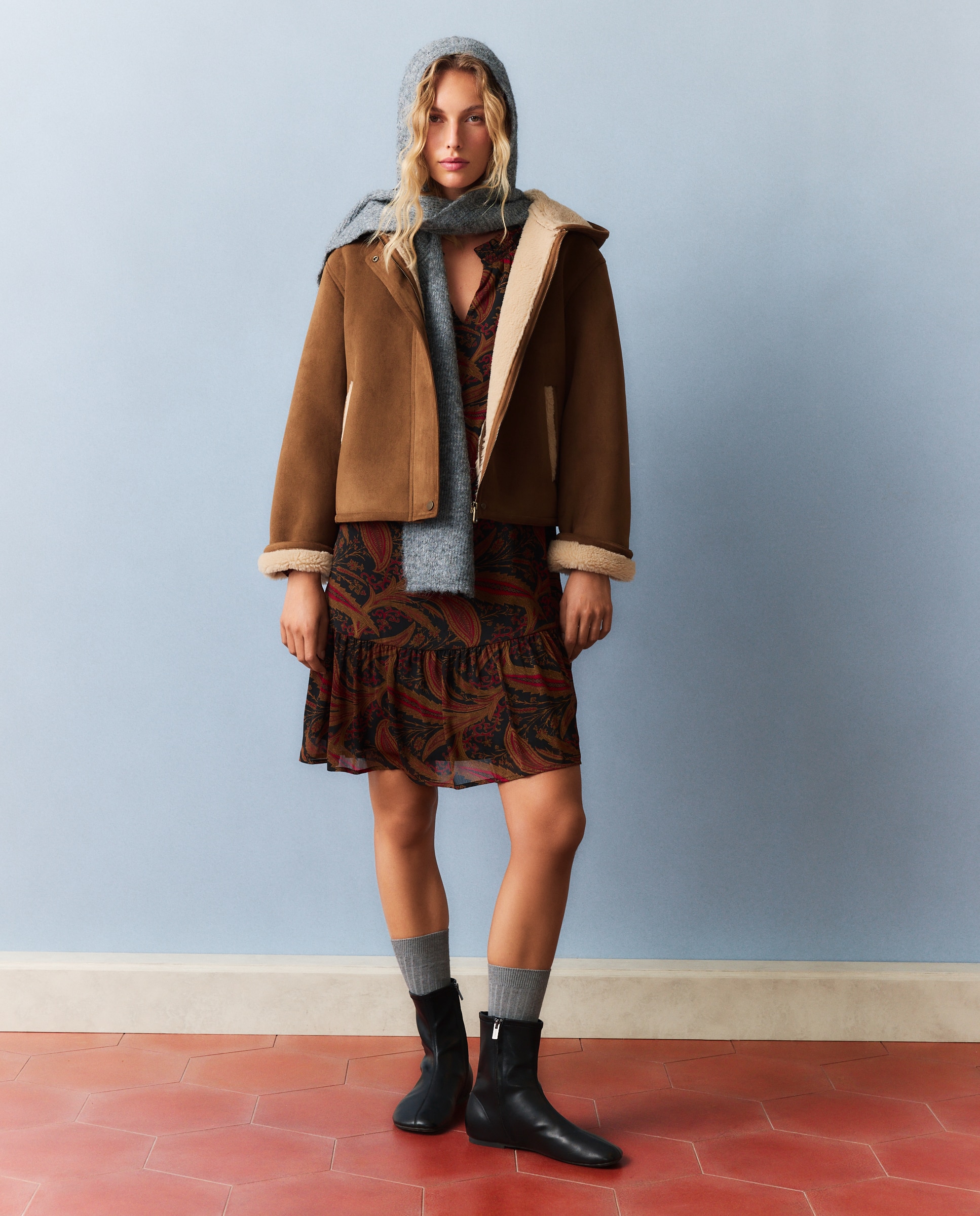 Chaqueta de abrigo de mujer doble faz - Southern Cotton - 730 Camel 730 Camel-2