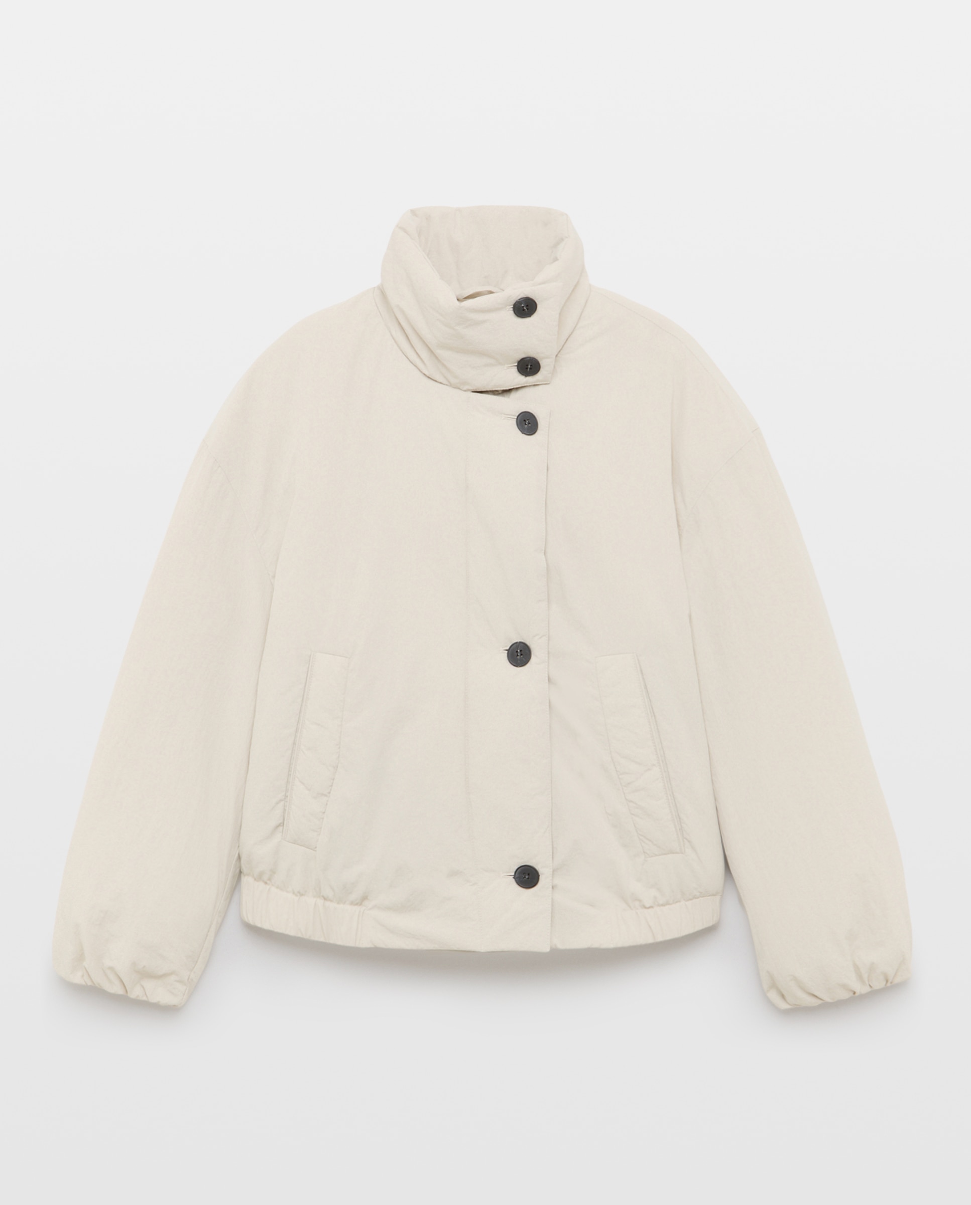 Abrigo acolchado de mujer tipo bomber - Southern Cotton - Beige Beige-5