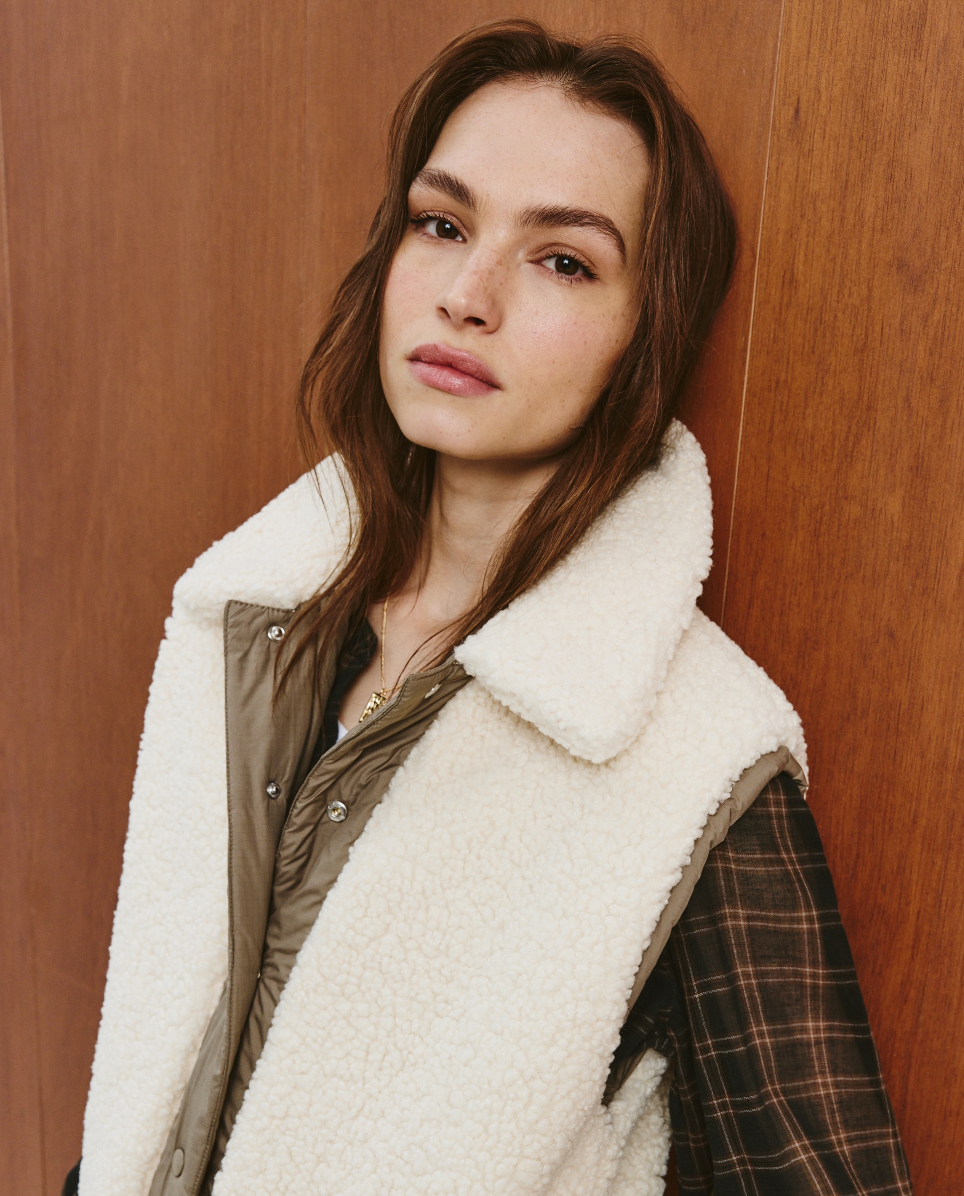 Colete Liso Reversível 520 Caqui-4