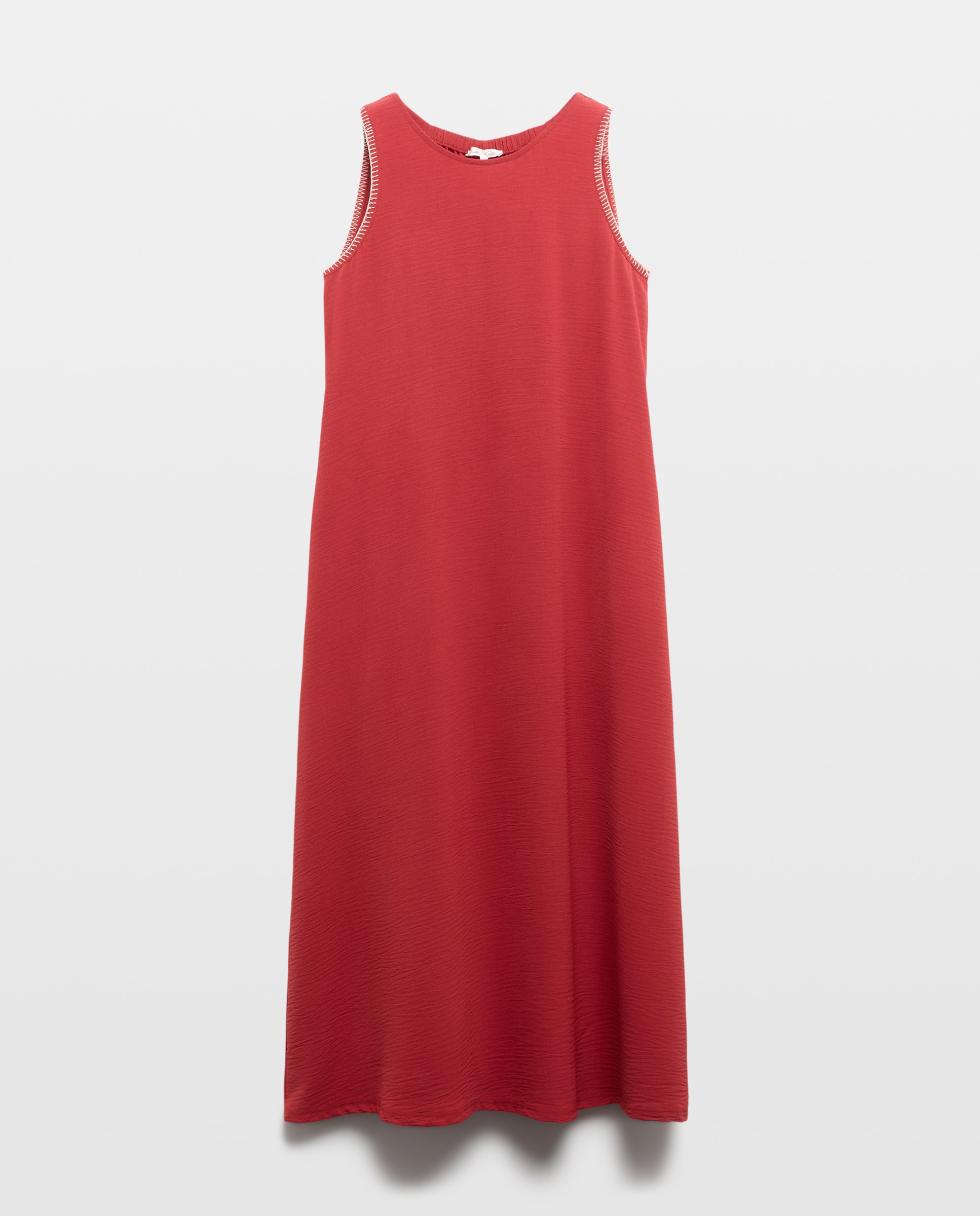 Southern Cotton - Vestido midi de punto sin mangas.
