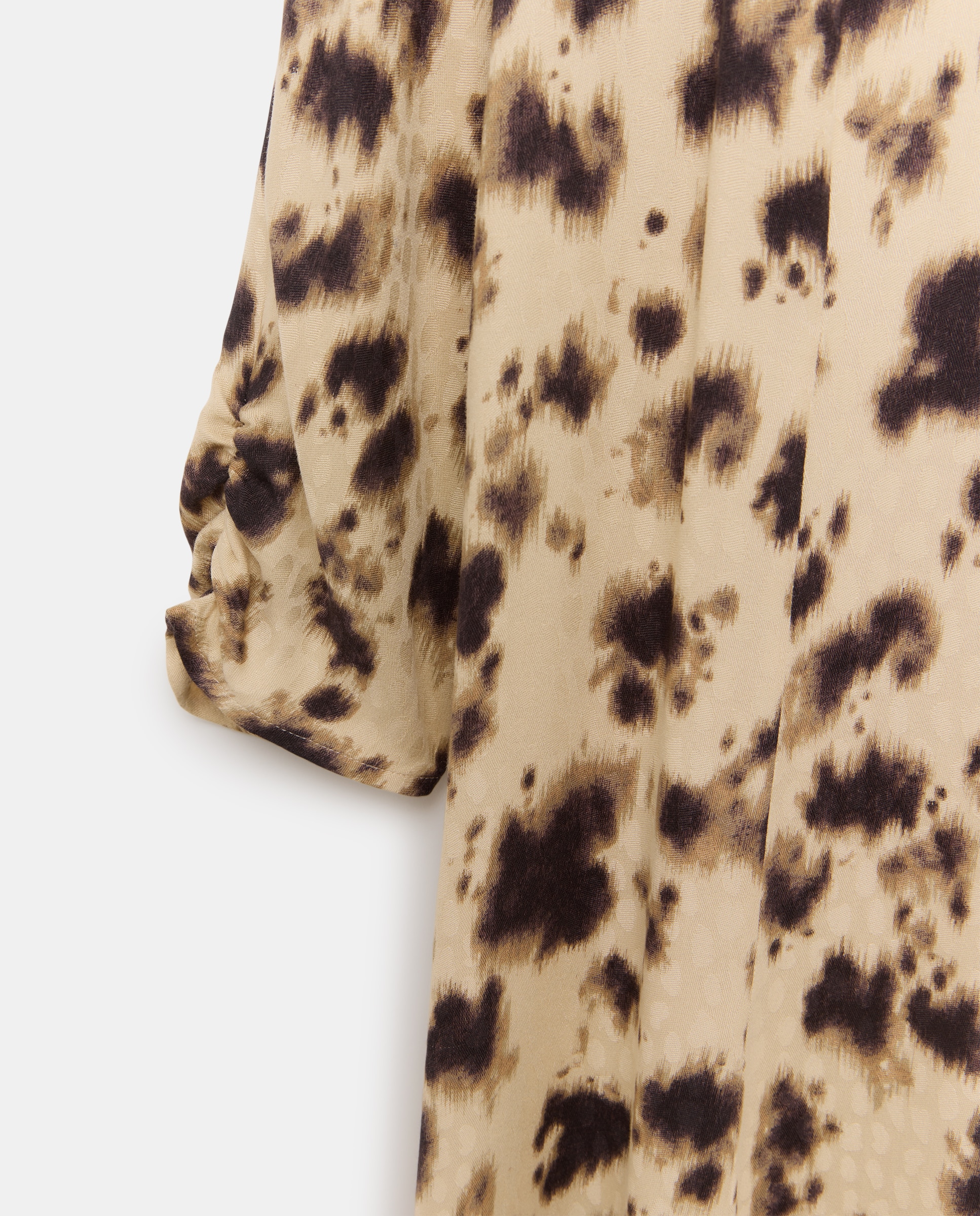 Vestido com Animal Print Branco-6