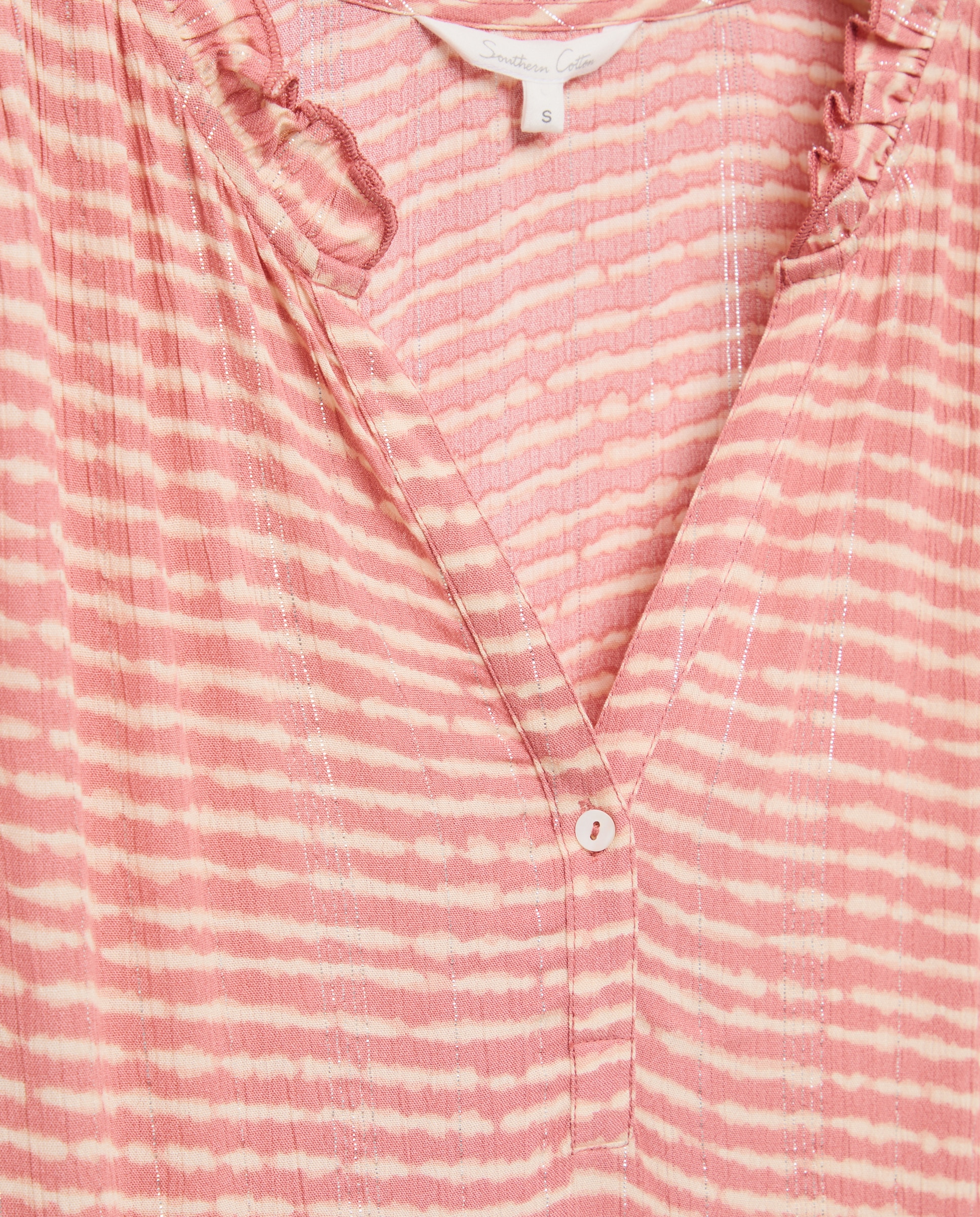 Vestido Comprido com Manga com Pregas Castanho-5
