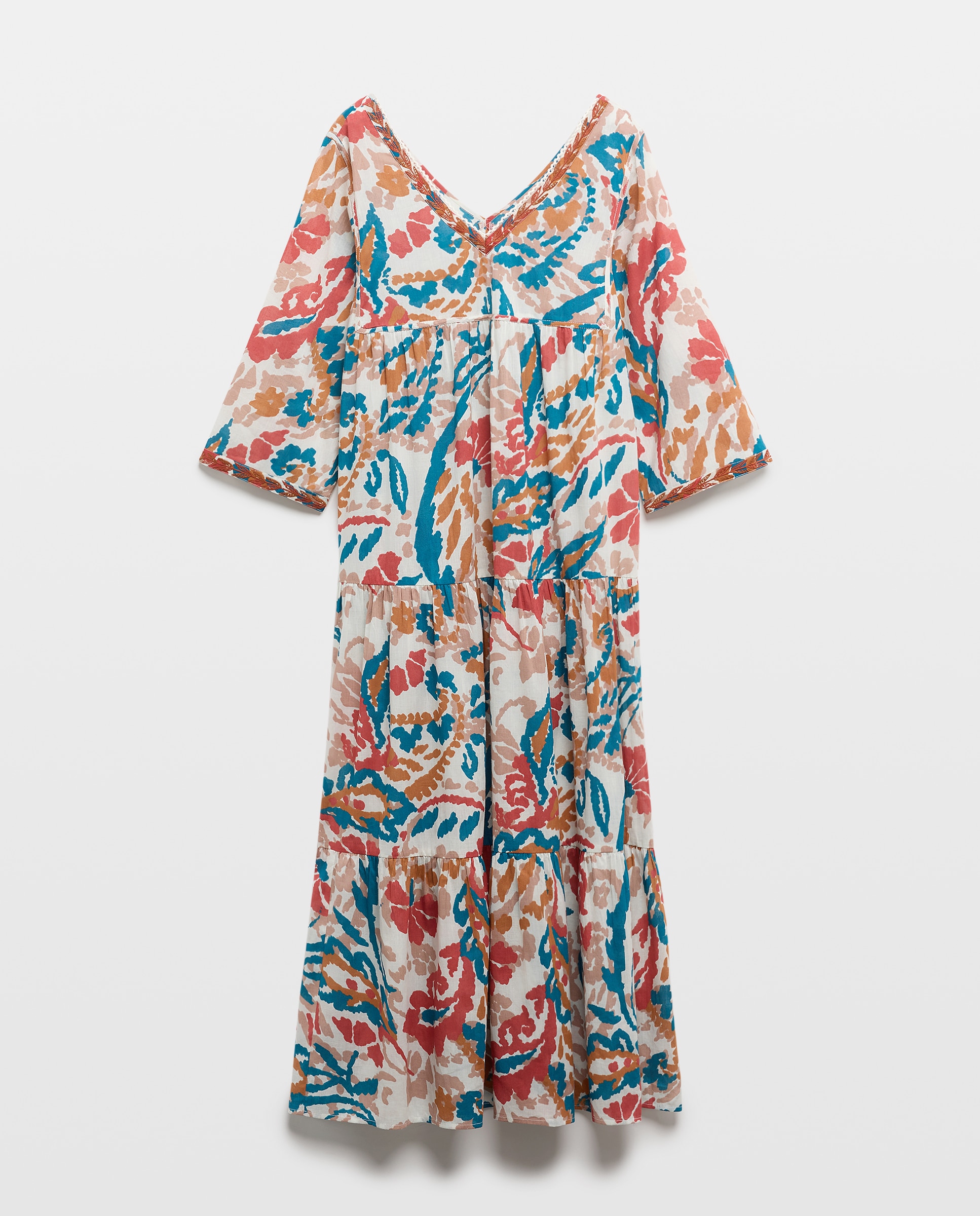 Vestido picunela de algodón - Southern Cotton - Rojo Rojo-4