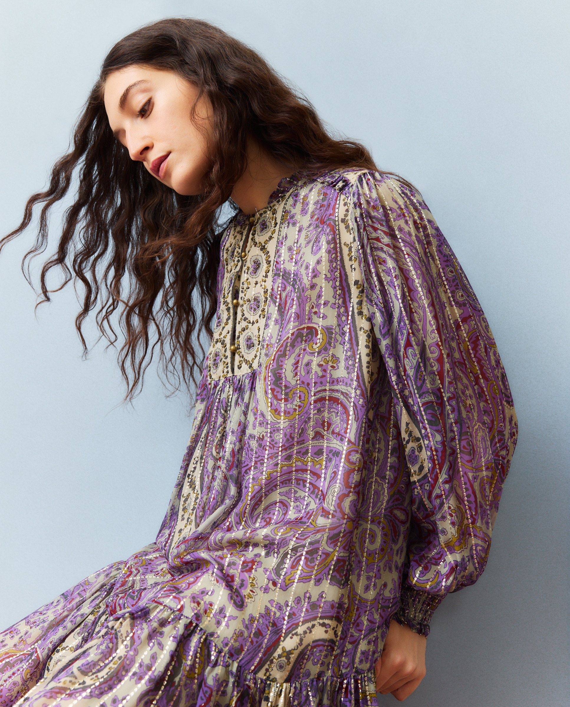 Imagem 0 de Vestido com Estampado Georgette Curto