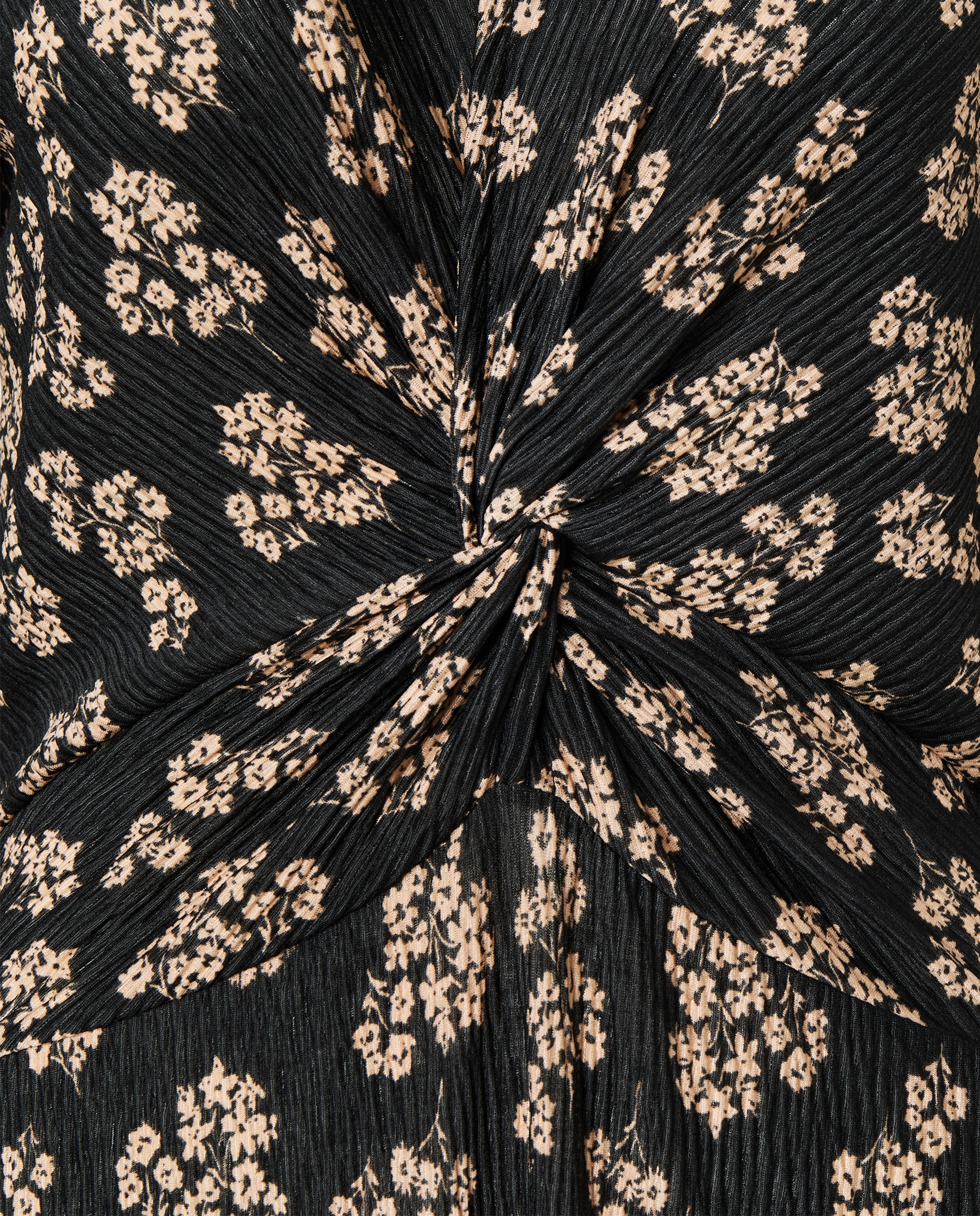 Vestido de Malha Estampado Preto-6