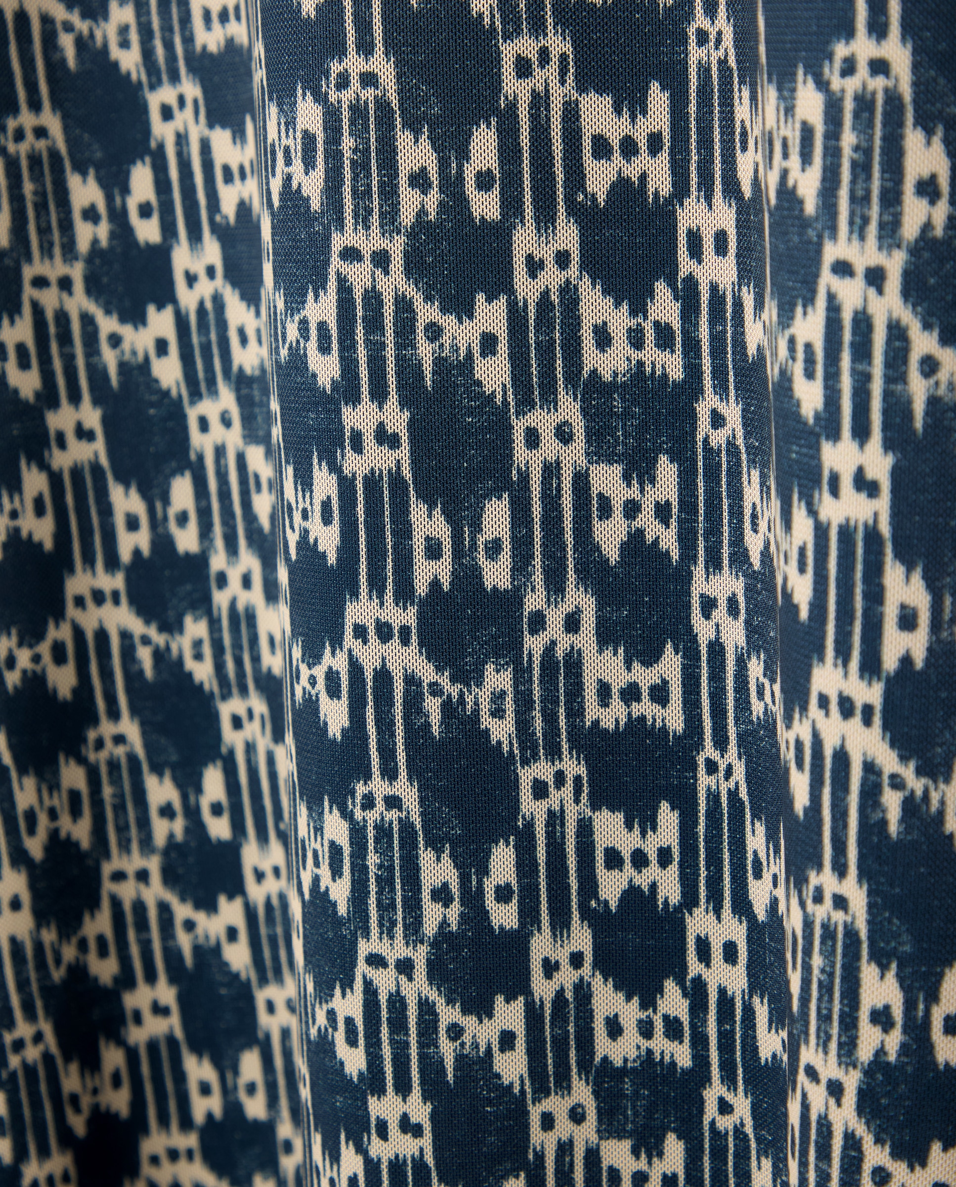 Vestido sin mangas de tul estampado - Southern Cotton - Azul marino Azul marino-5