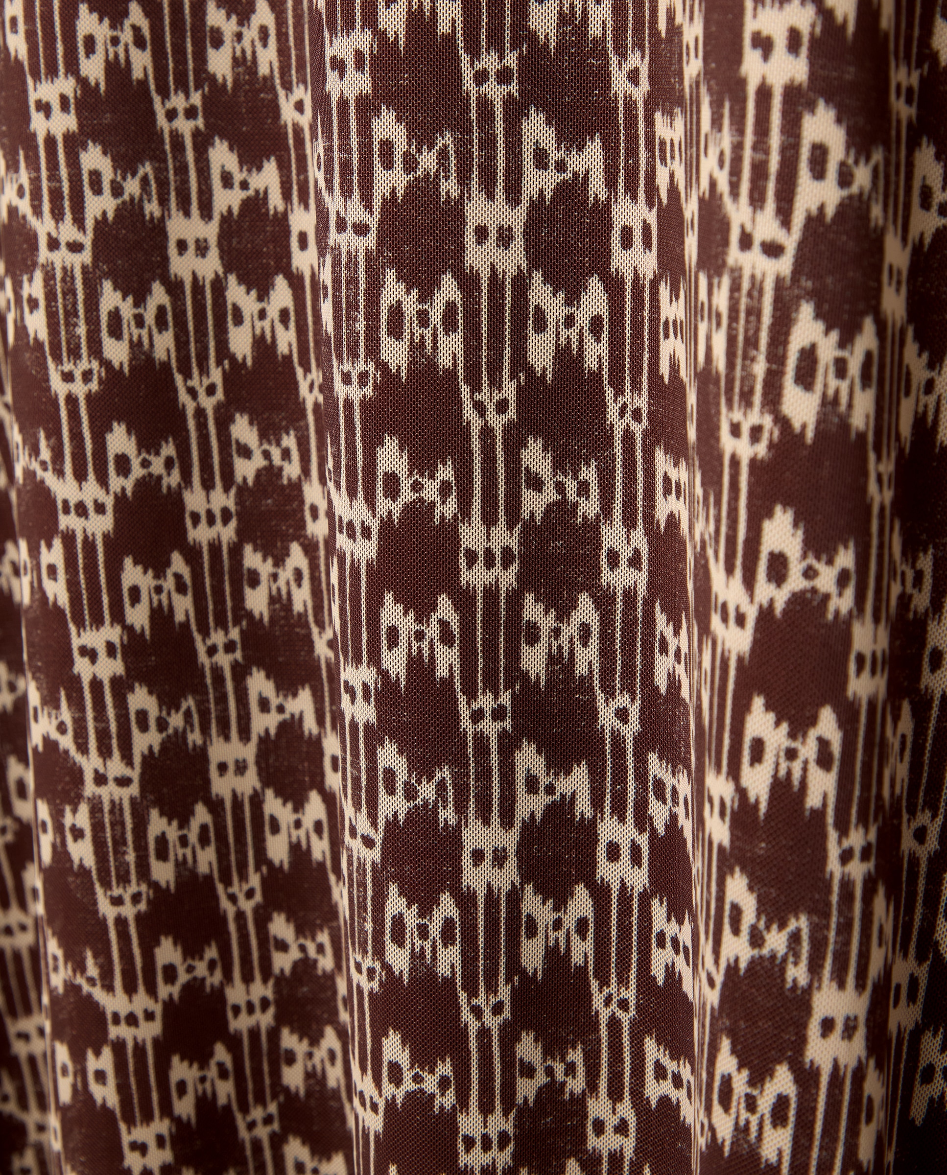 Vestido Sem Mangas de Tule Estampado Vermelho-6
